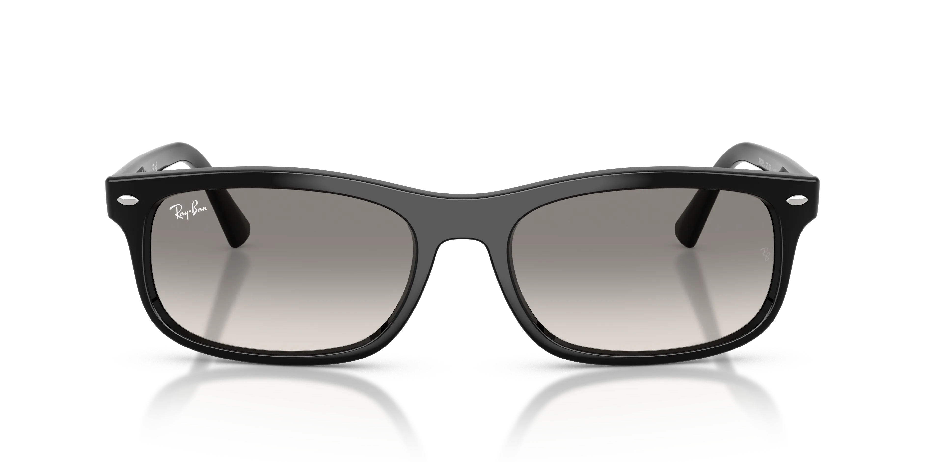 Ray - Ban RB2224 901/32 Occhiali da sole Acetato Nero Grigio Squadrata Normale Sfumato - immagine 3