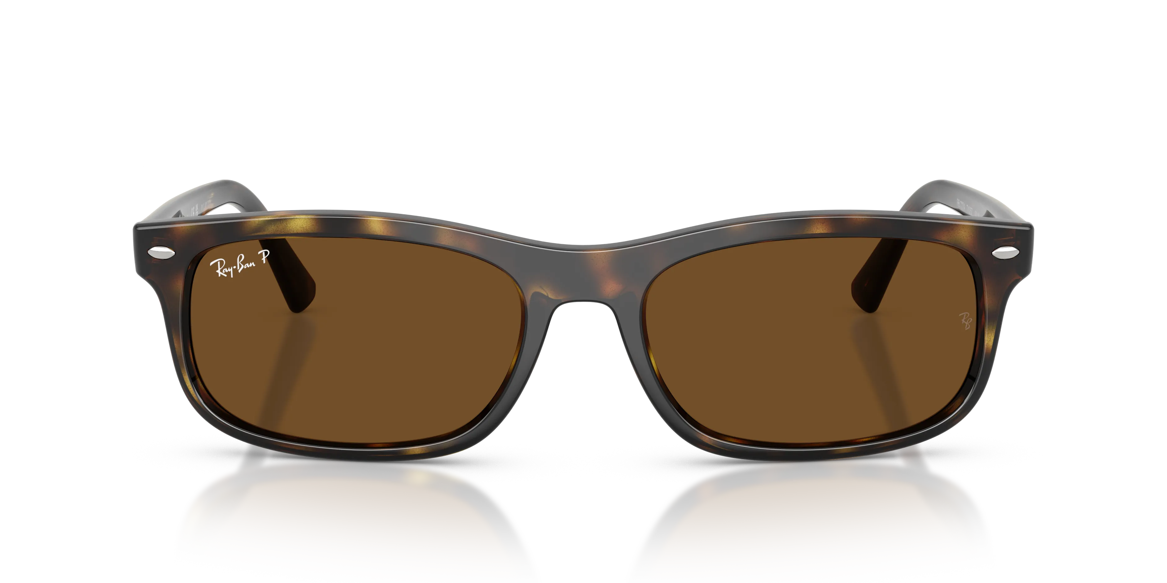 Ray - Ban RB2224 710/57 Occhiali da sole Acetato Tartaruga Marrone Squadrata Polarizzata - immagine 3