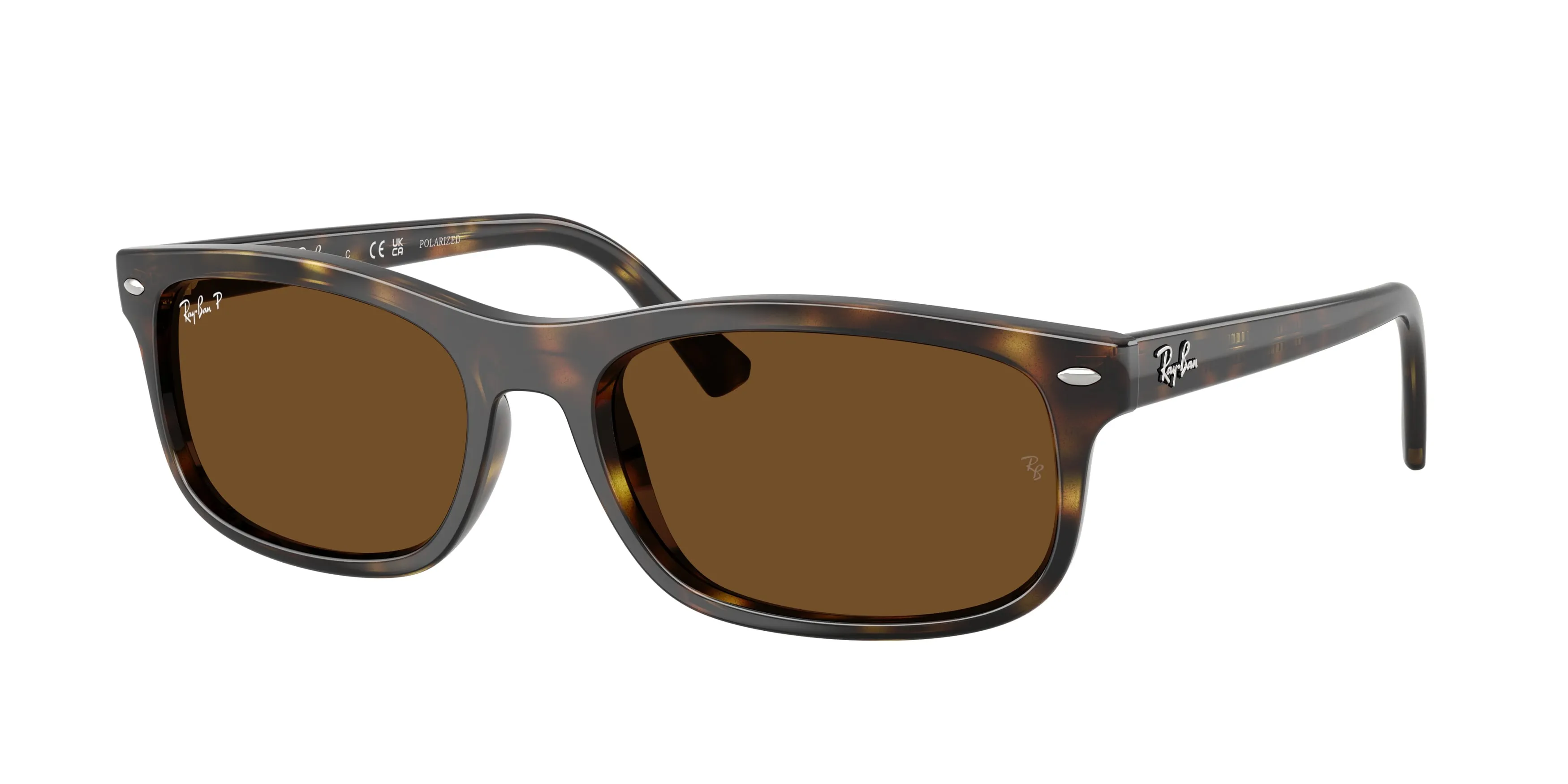 Ray - Ban RB2224 710/57 Occhiali da sole Acetato Tartaruga Marrone Squadrata Polarizzata - immagine 1