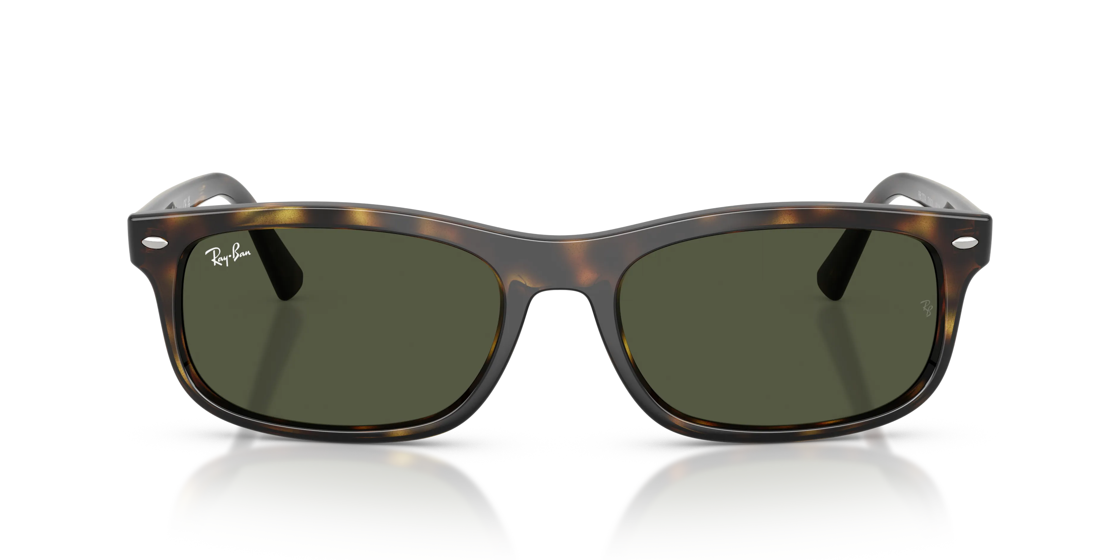 Ray - Ban RB2224 710/31 Occhiali da sole Acetato Tartaruga Verde Squadrata Normale - immagine 3