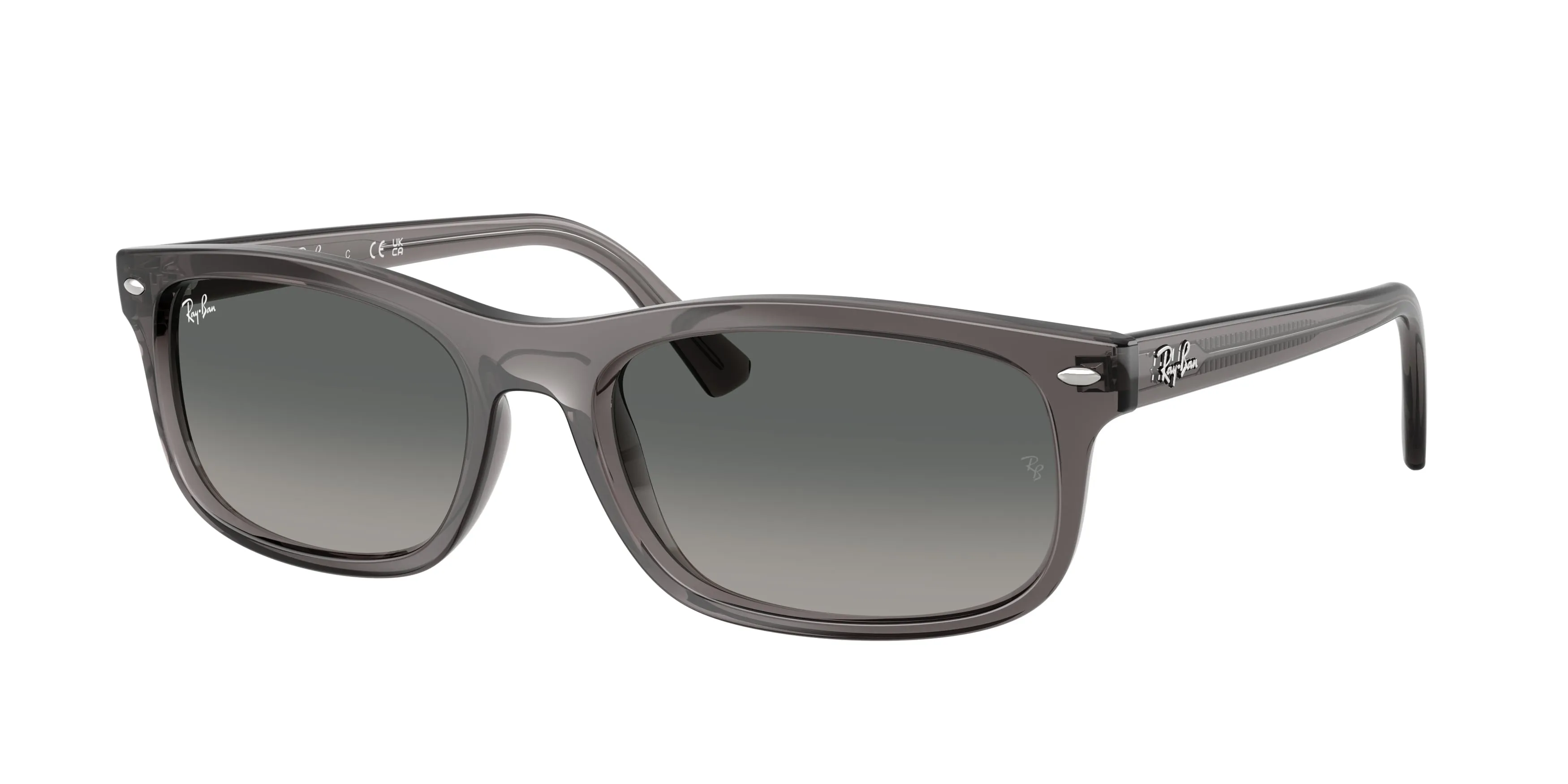 Ray - Ban RB2224 667571 Occhiali da sole Acetato Grigio Grigio Squadrata Normale Sfumato - immagine 1