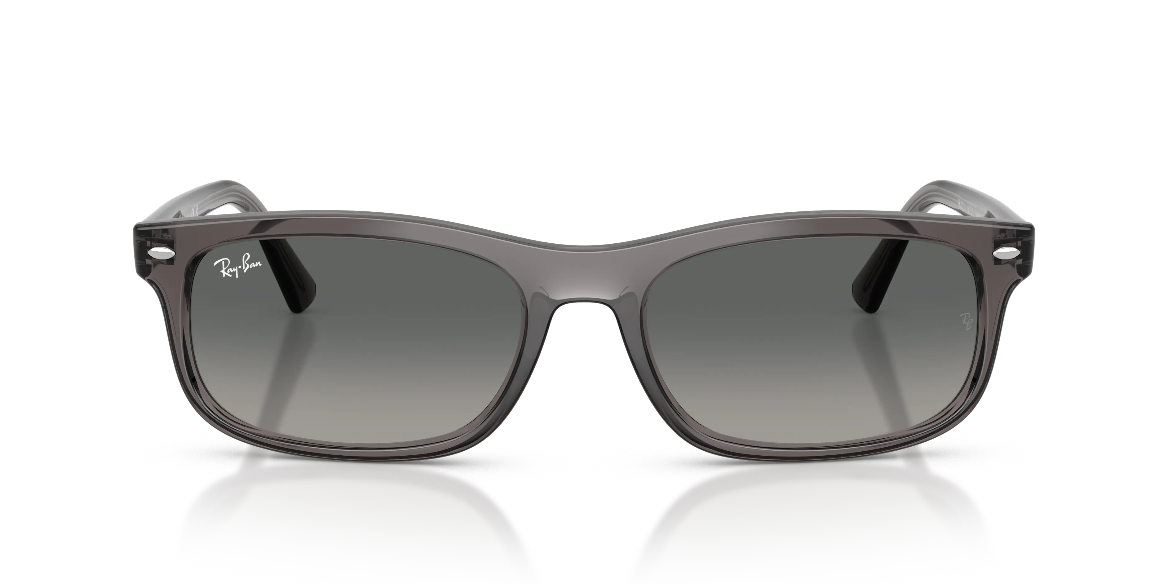 Ray - Ban RB2224 667571 Occhiali da sole Acetato Grigio Grigio Squadrata Normale Sfumato - immagine 3