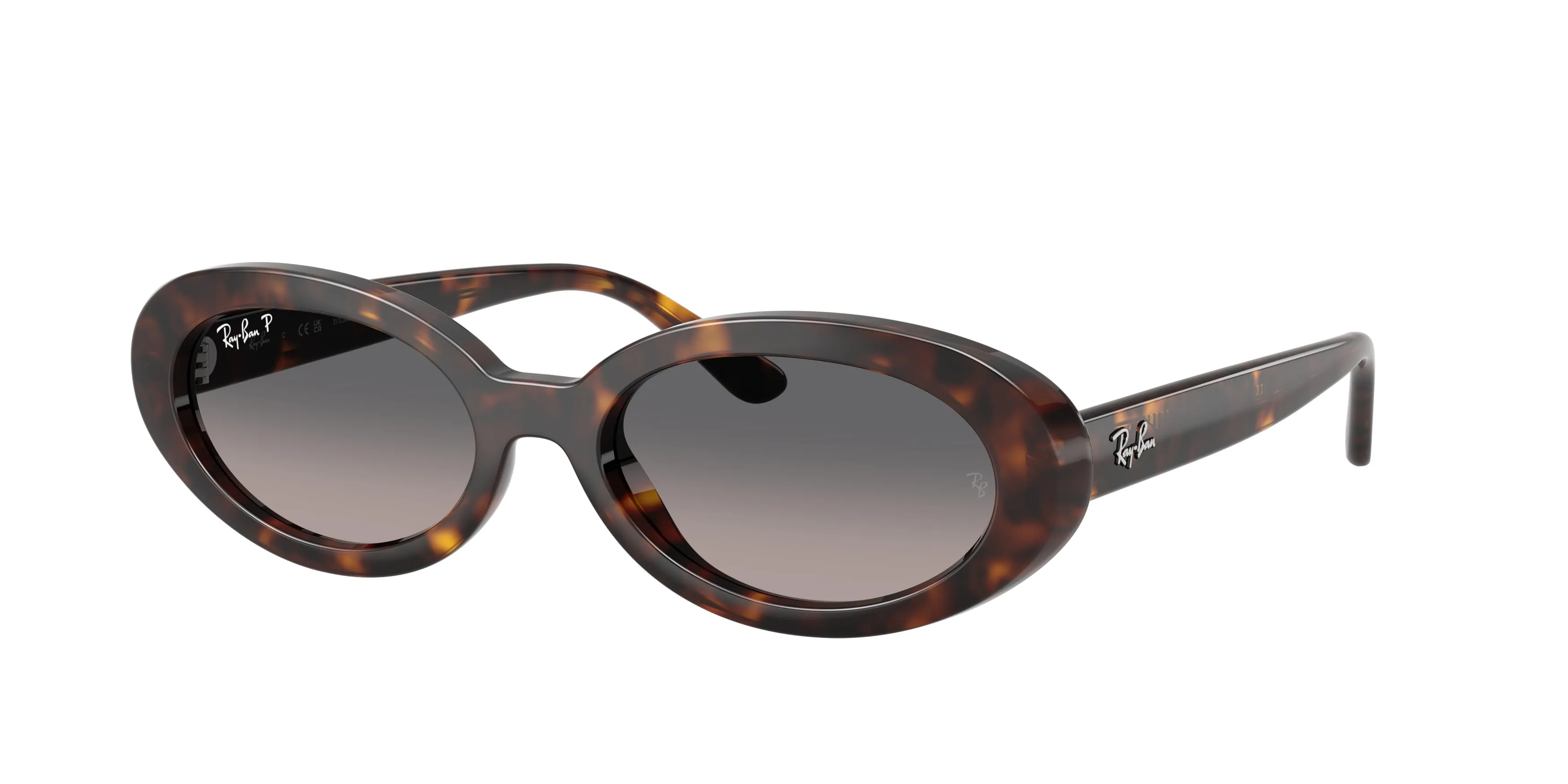 Ray - Ban RB2223 902/M3 Occhiali da sole Acetato Tartaruga Grigio Rotonda Polarizzata - immagine 1
