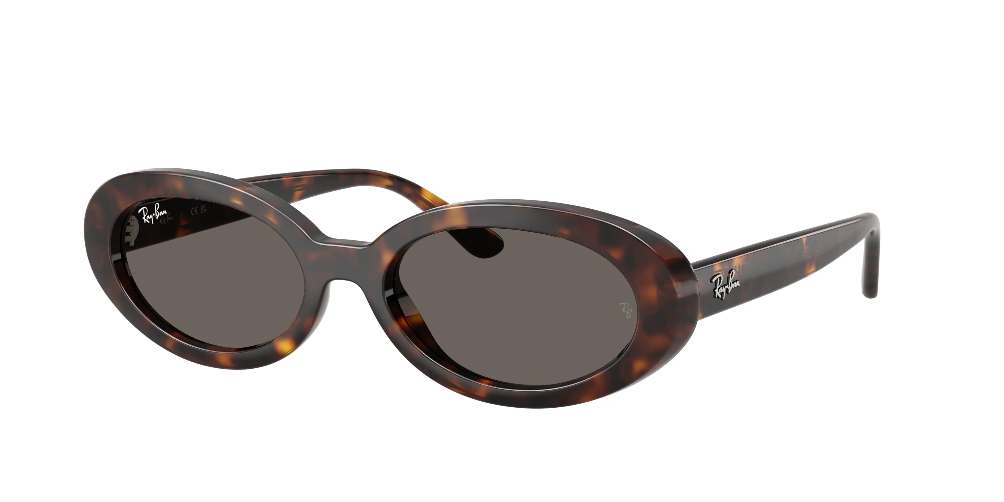 Ray - Ban RB2223 902/B1 Occhiali da sole Acetato Tartaruga Grigio Rotonda Normale - immagine 1