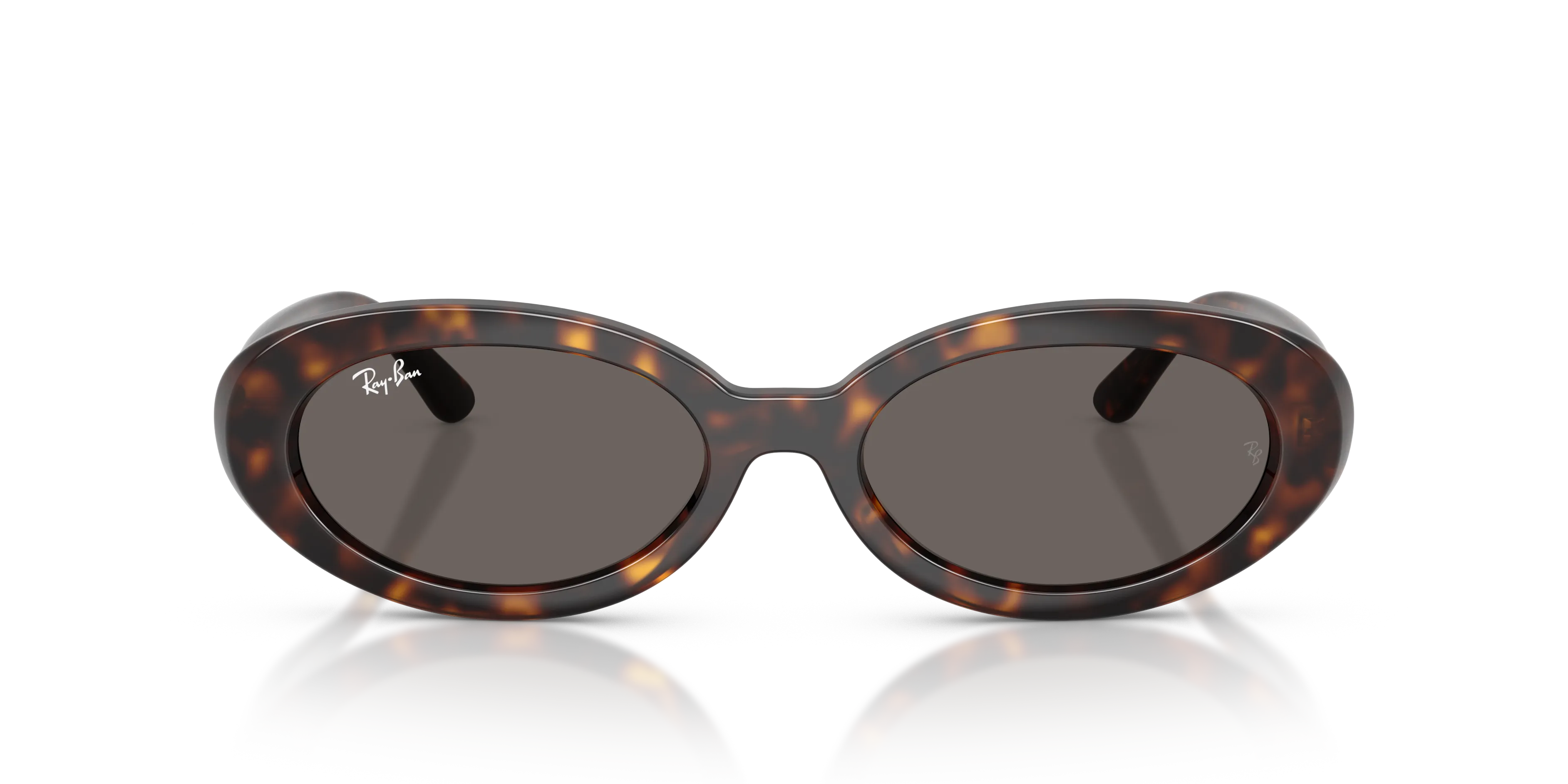 Ray - Ban RB2223 902/B1 Occhiali da sole Acetato Tartaruga Grigio Rotonda Normale - immagine 3
