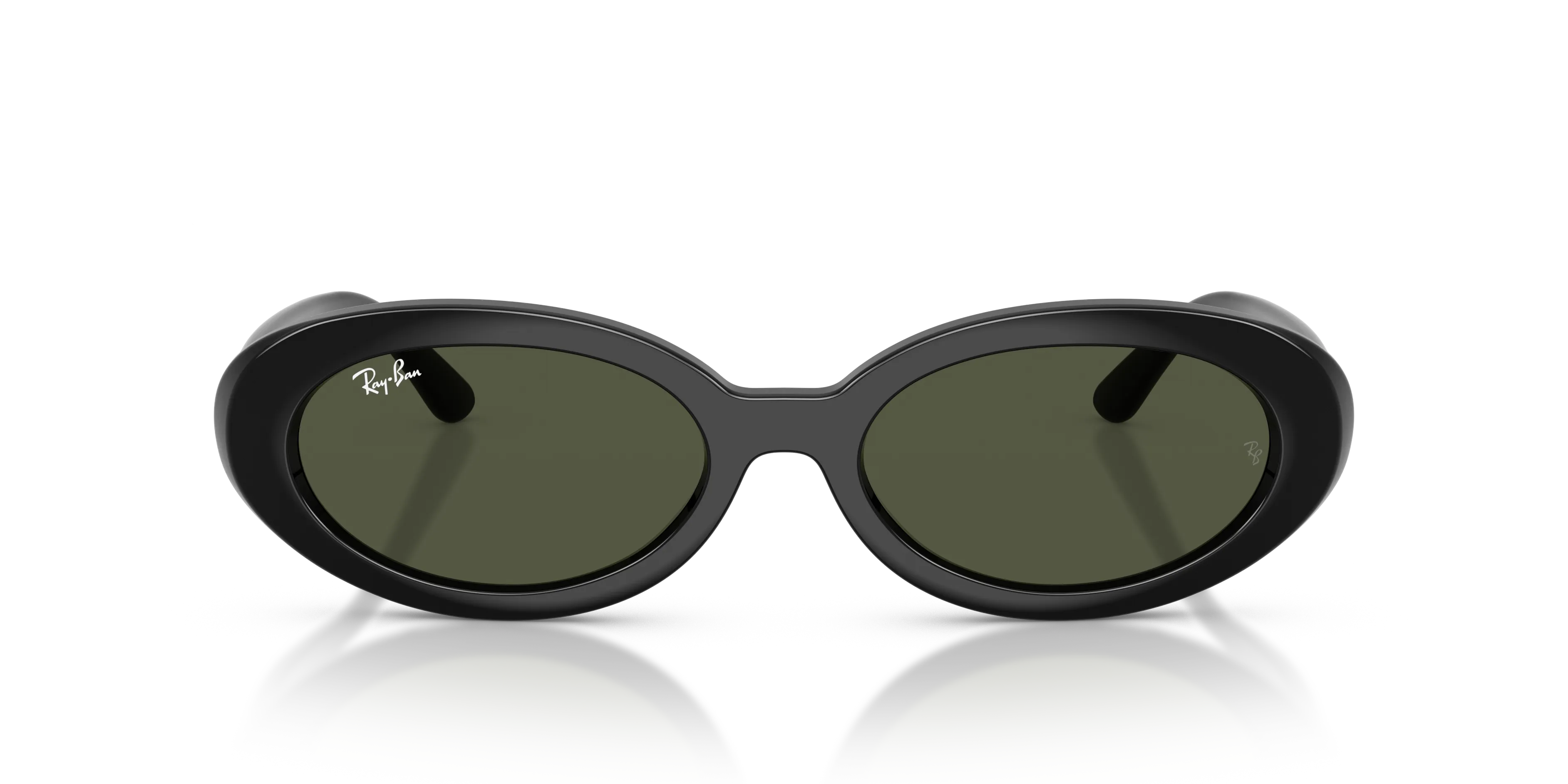 Ray - Ban RB2223 901/31 Occhiali da sole Acetato Nero Verde Rotonda Normale - immagine 3