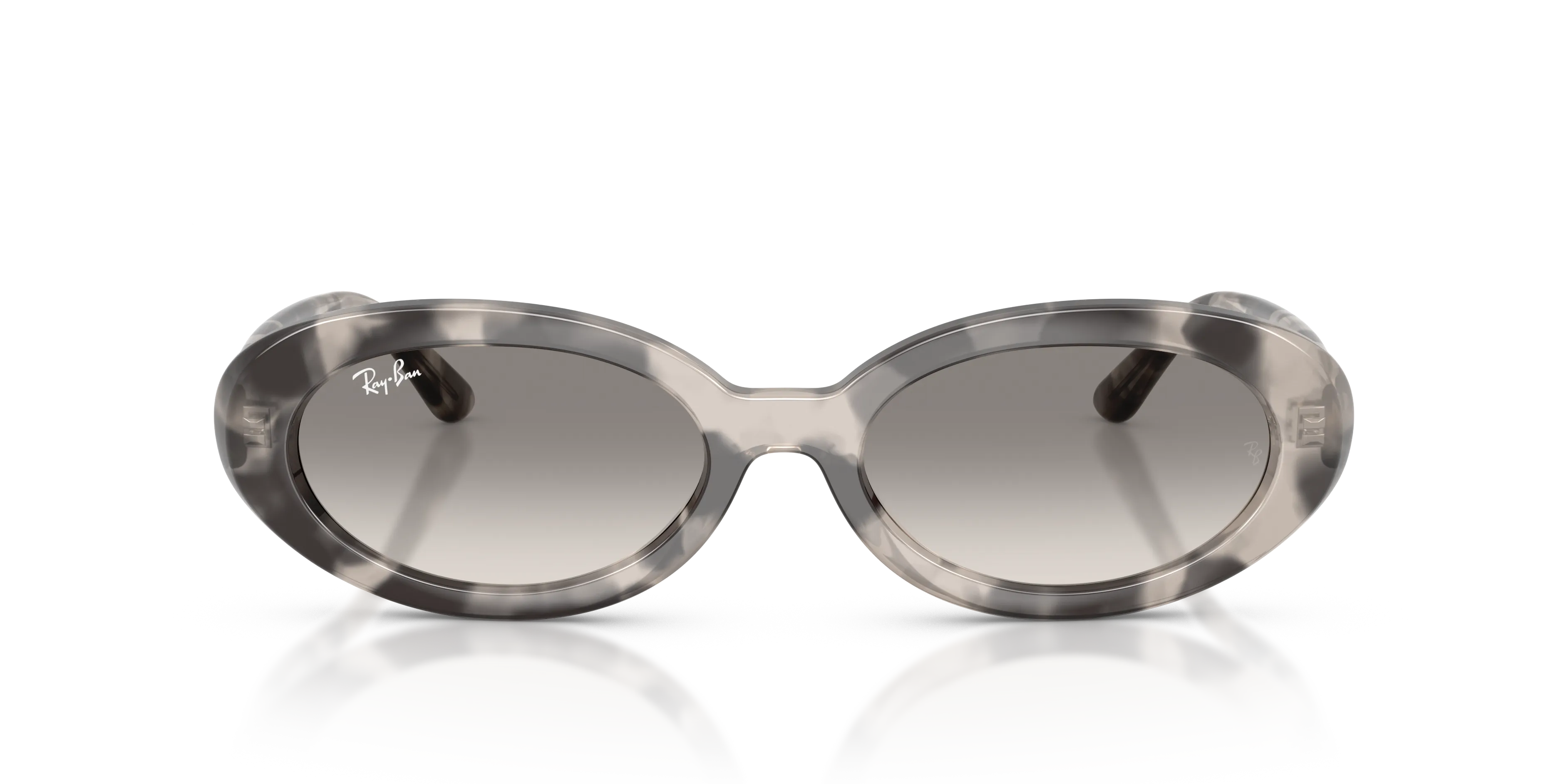 Ray - Ban RB2223 144832 Occhiali da sole Acetato Grigio Grigio Rotonda Normale Sfumato - immagine 3