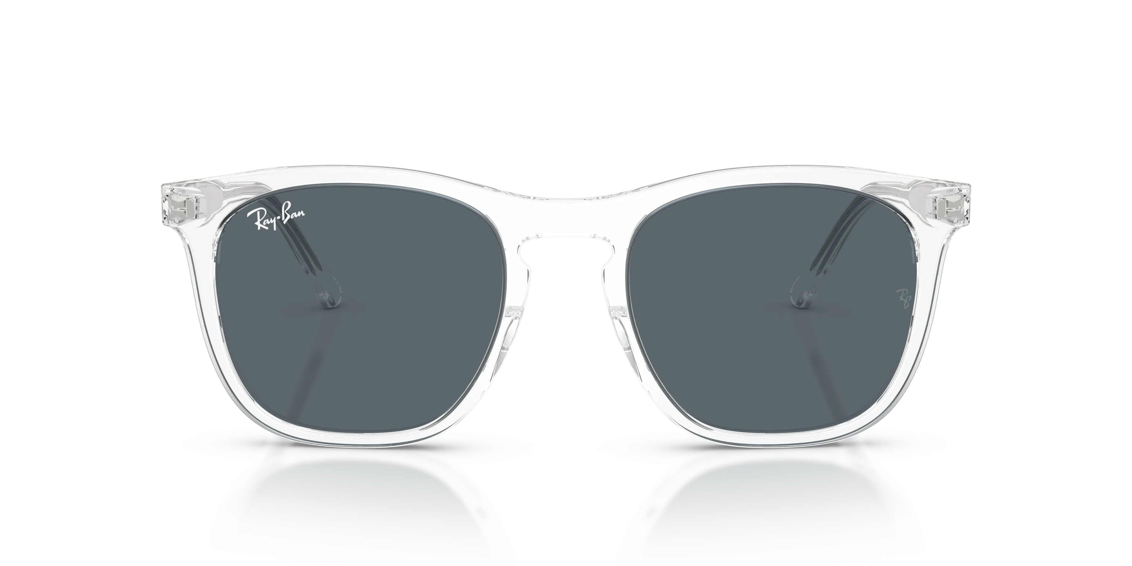 Ray - Ban RB2210 6447R5 Occhiali da sole Acetato Trasparente Blu Squadrata Normale - immagine 3
