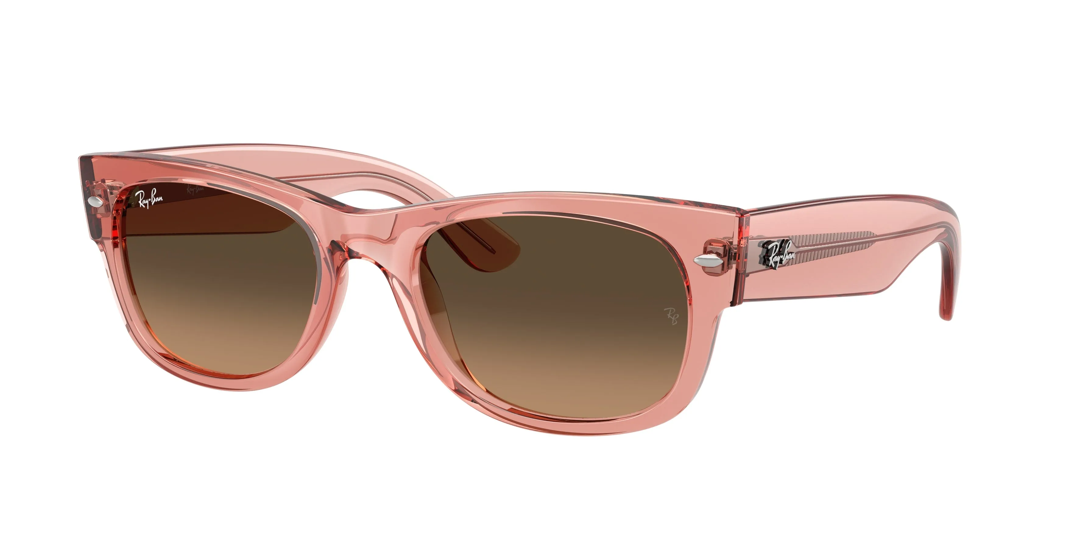 Ray - Ban RB0832S MEGA WAYFARER II 684843 Occhiali da sole Acetato Rosa Marrone Squadrata Normale Sfumato - immagine 1