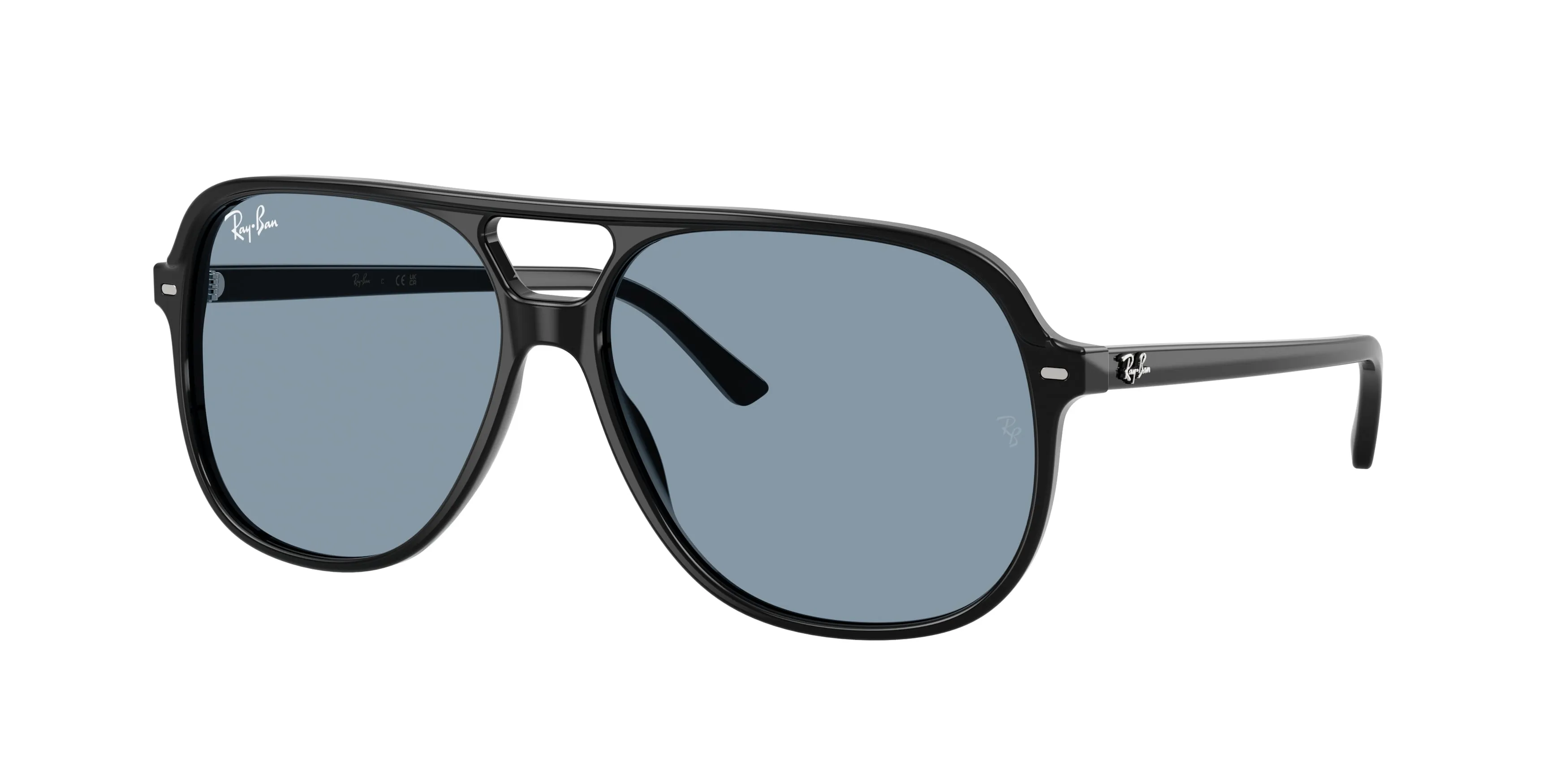Ray - Ban RB2198 BILL 901/56 Occhiali da sole Acetato Nero Blu Squadrata Normale - immagine 1