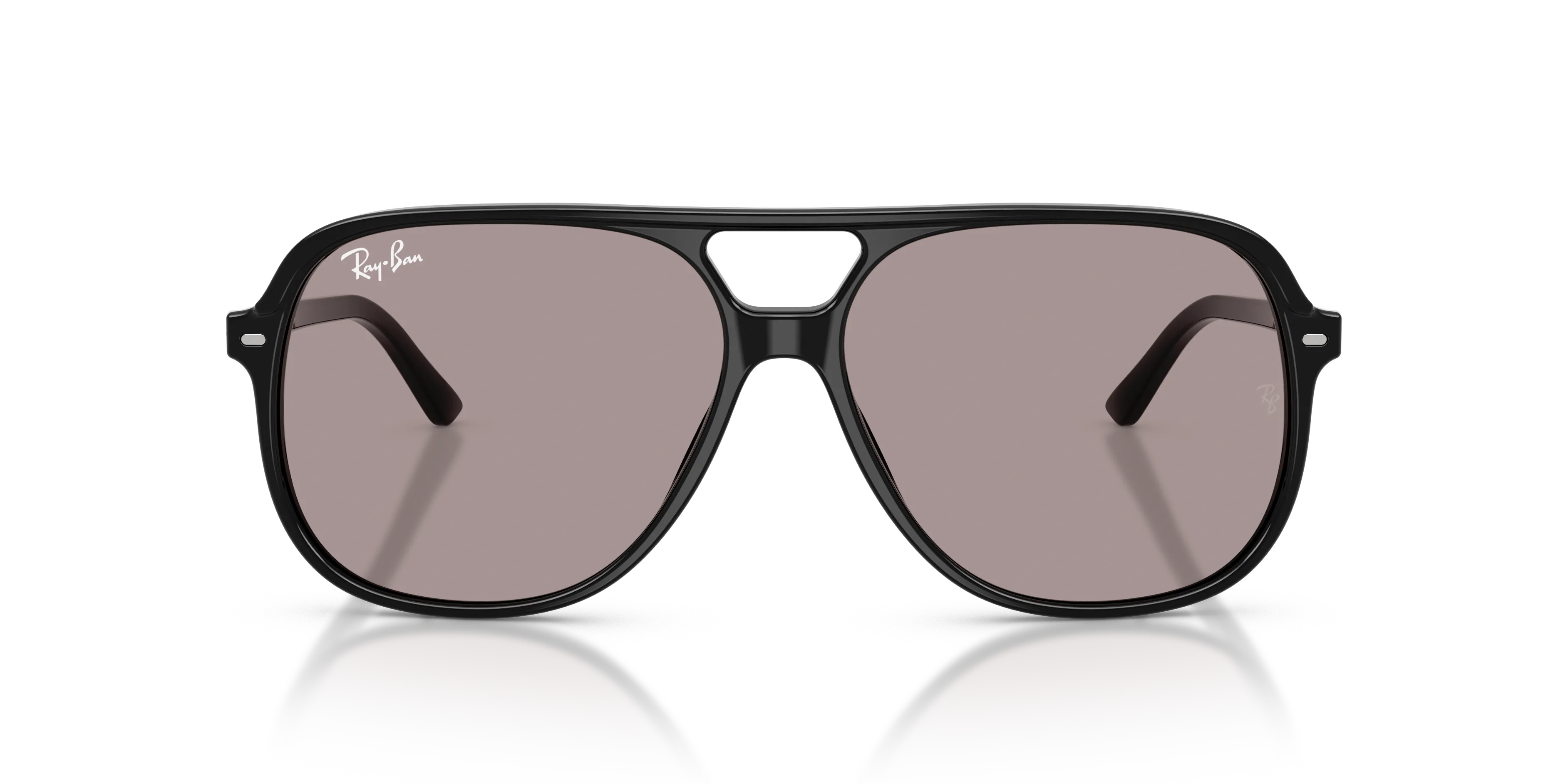 Ray - Ban RB2198 BILL 901/53 Occhiali da sole Acetato Nero Viola Squadrata Normale - immagine 3