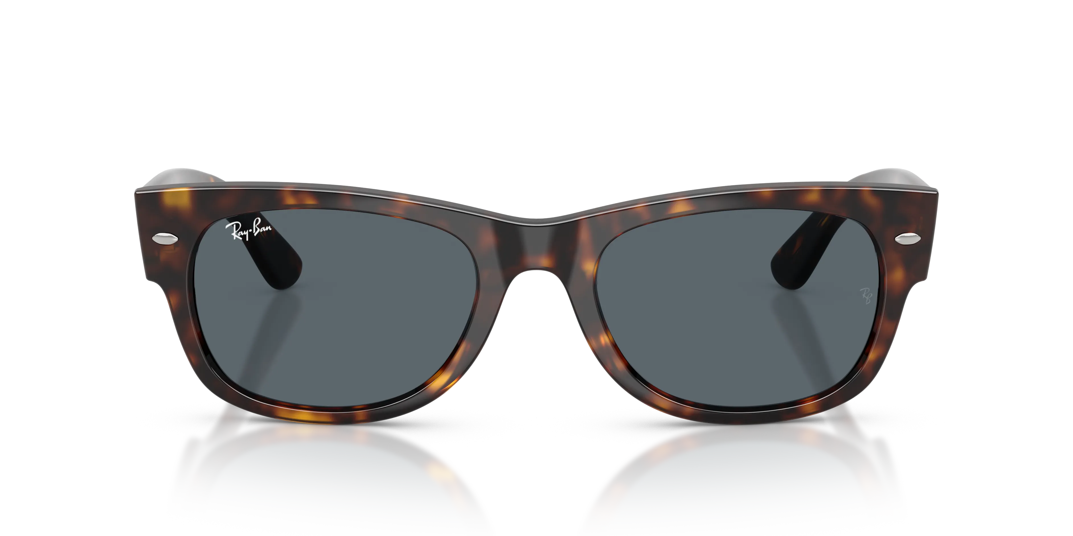 Ray - Ban RB0832S MEGA WAYFARER II 902/R5 Occhiali da sole Acetato Tartaruga Blu Squadrata Normale - immagine 3
