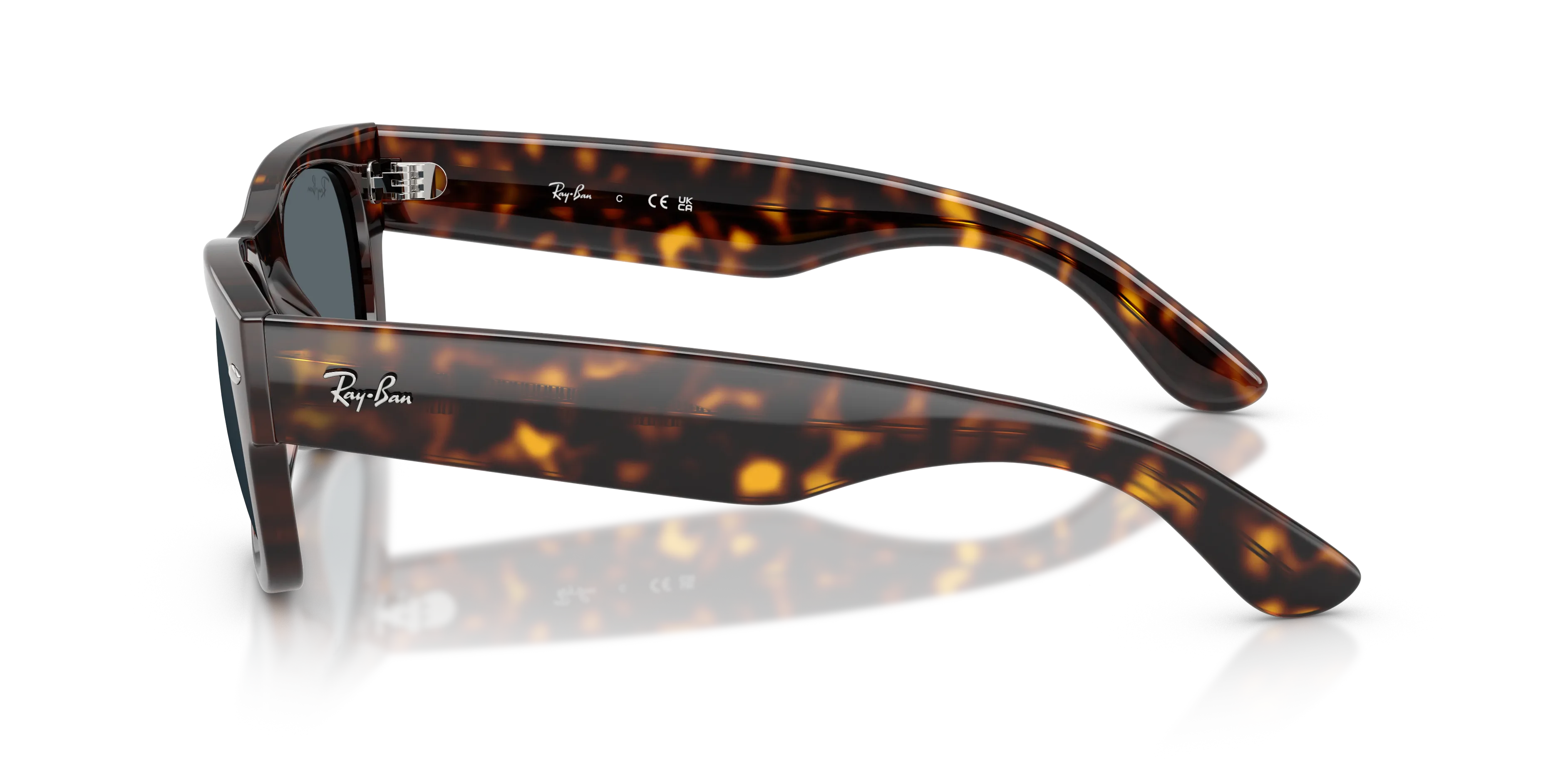 Ray - Ban RB0832S MEGA WAYFARER II 902/R5 Occhiali da sole Acetato Tartaruga Blu Squadrata Normale - immagine 4
