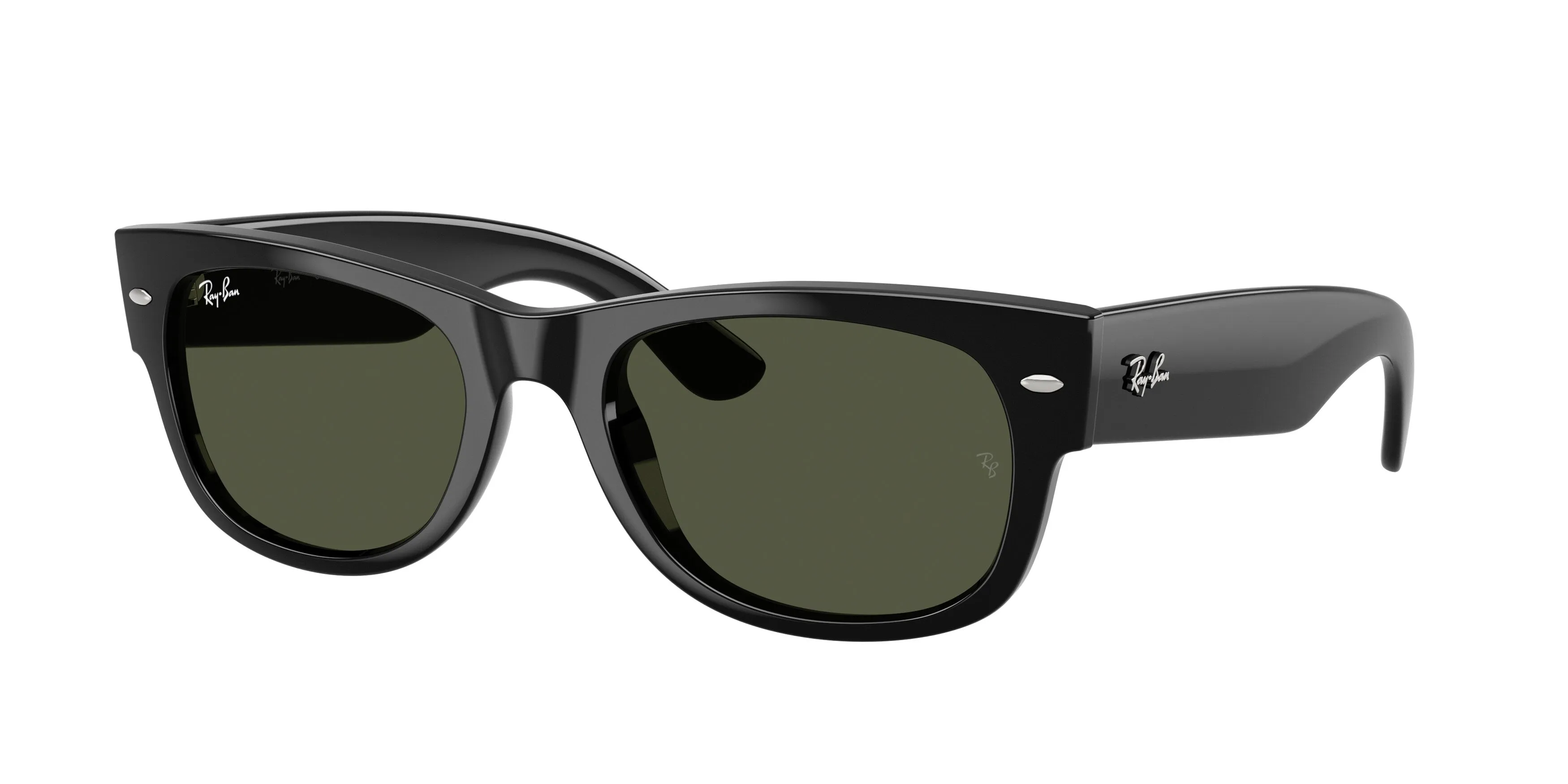 Ray - Ban RB0832S MEGA WAYFARER II 901/31 Occhiali da sole Acetato Nero Verde Squadrata Normale - immagine 1