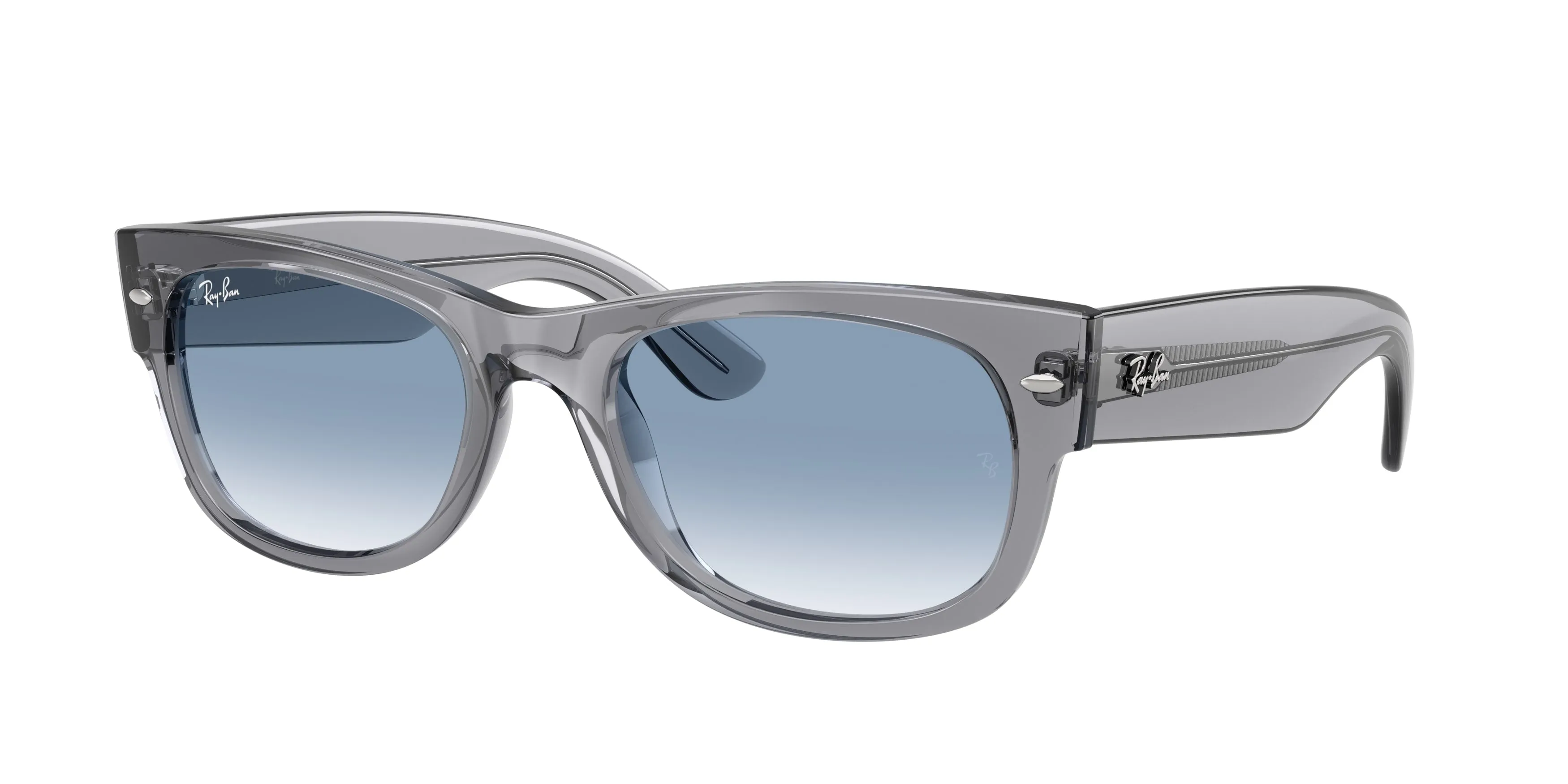Ray - Ban RB0832S MEGA WAYFARER II 68463F Occhiali da sole Acetato Grigio Blu Squadrata Normale Sfumato - immagine 1