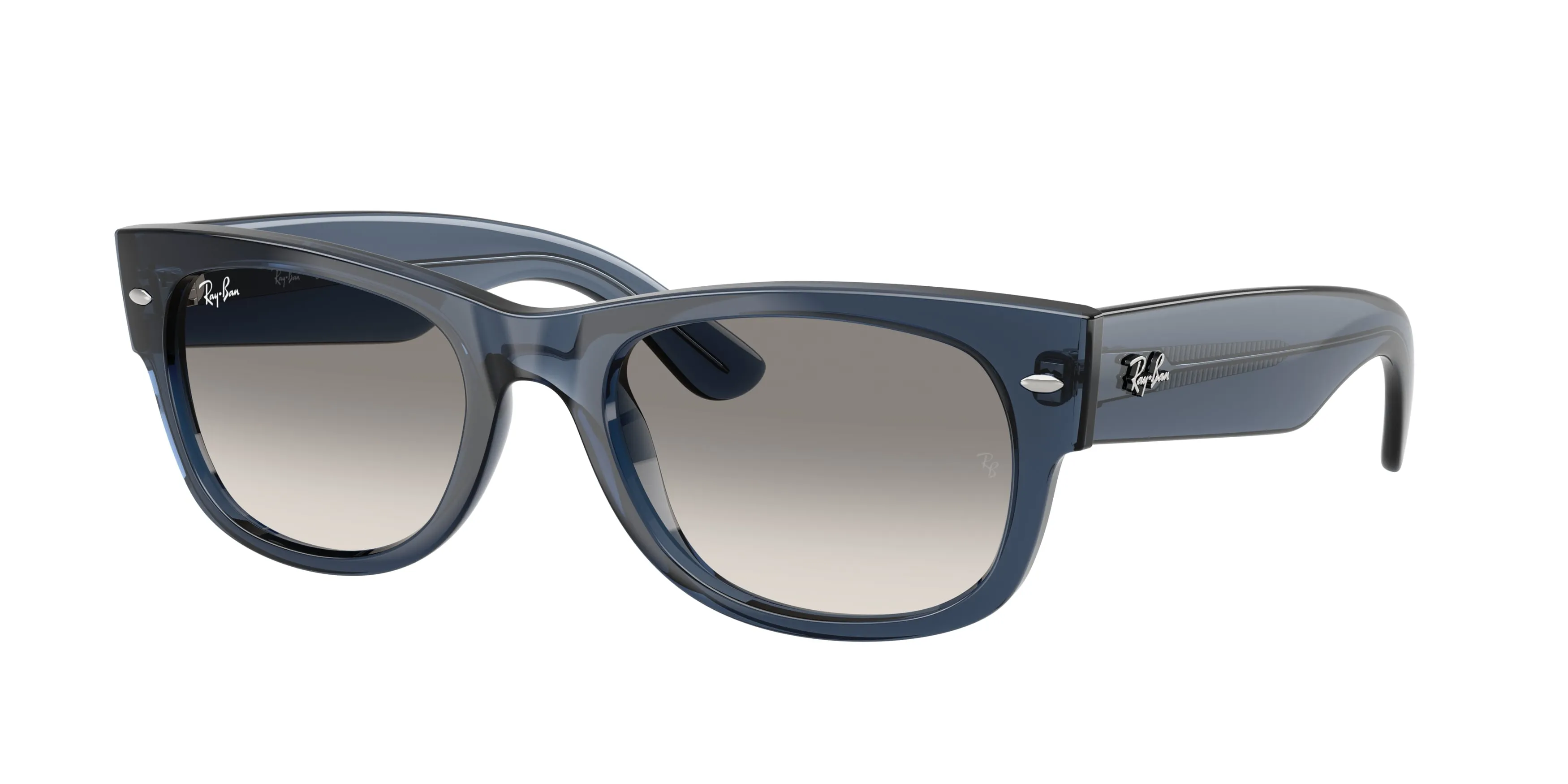Ray - Ban RB0832S MEGA WAYFARER II 684532 Occhiali da sole Acetato Blu Grigio Squadrata Normale Sfumato - immagine 1