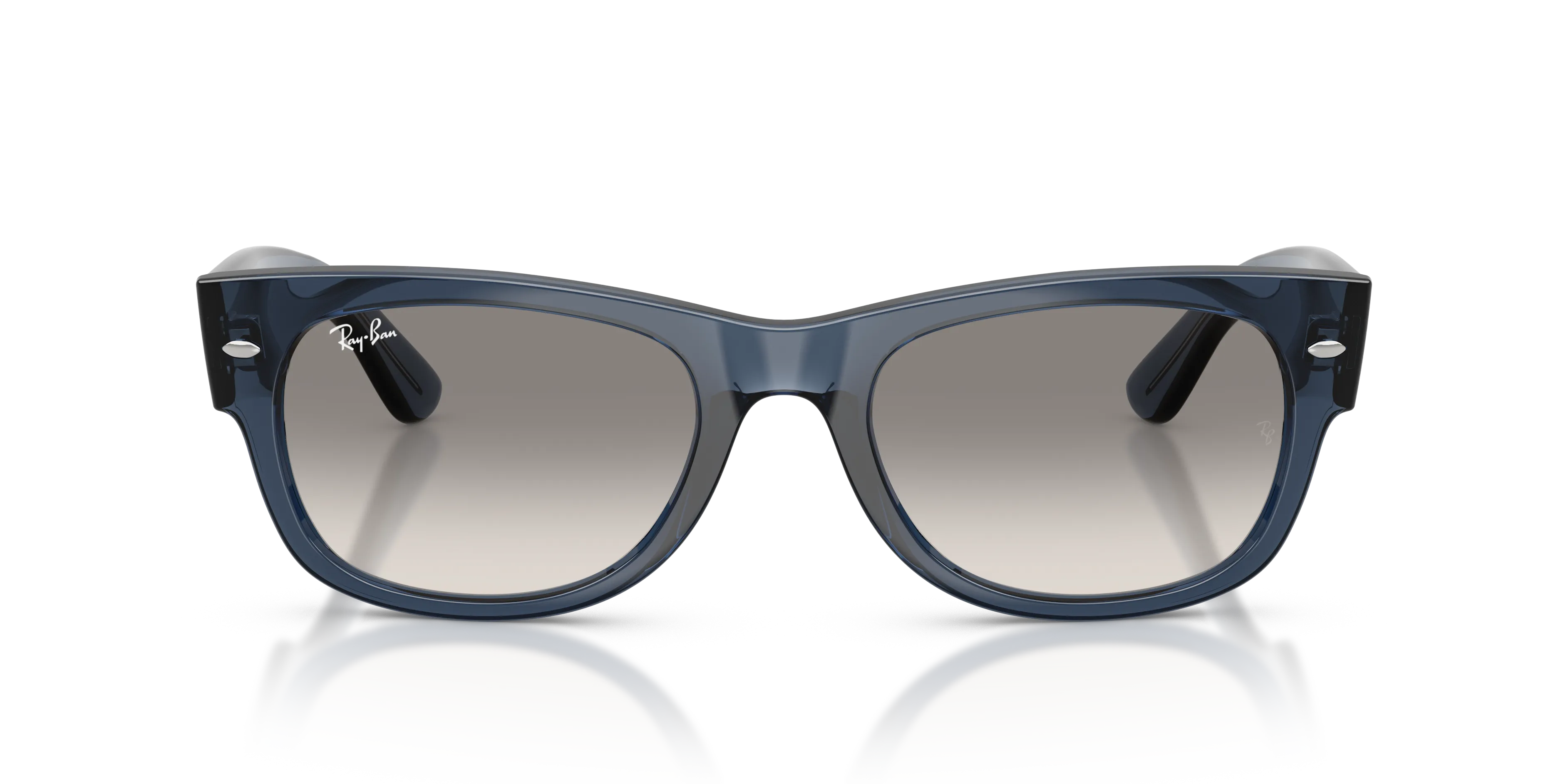 Ray - Ban RB0832S MEGA WAYFARER II 684532 Occhiali da sole Acetato Blu Grigio Squadrata Normale Sfumato - immagine 3