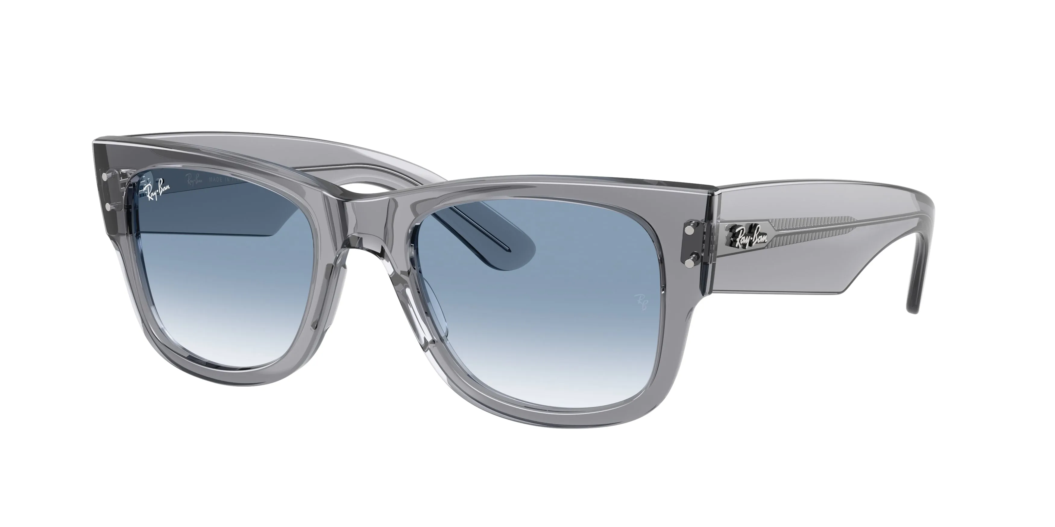 Ray - Ban RB0840S MEGA WAYFARER 68463F Occhiali da sole Acetato Grigio Blu Squadrata Normale Sfumato - immagine 1
