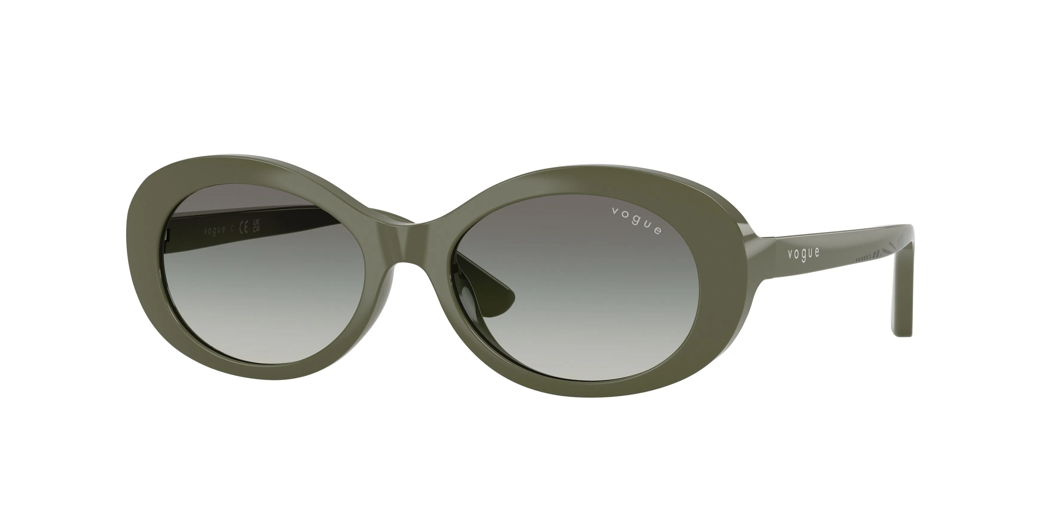 VOGUE EYEWEAR VJ2032 326411 Occhiali da sole bambino Nylon Verde Grigio Rotonda Normale Sfumato - immagine 1