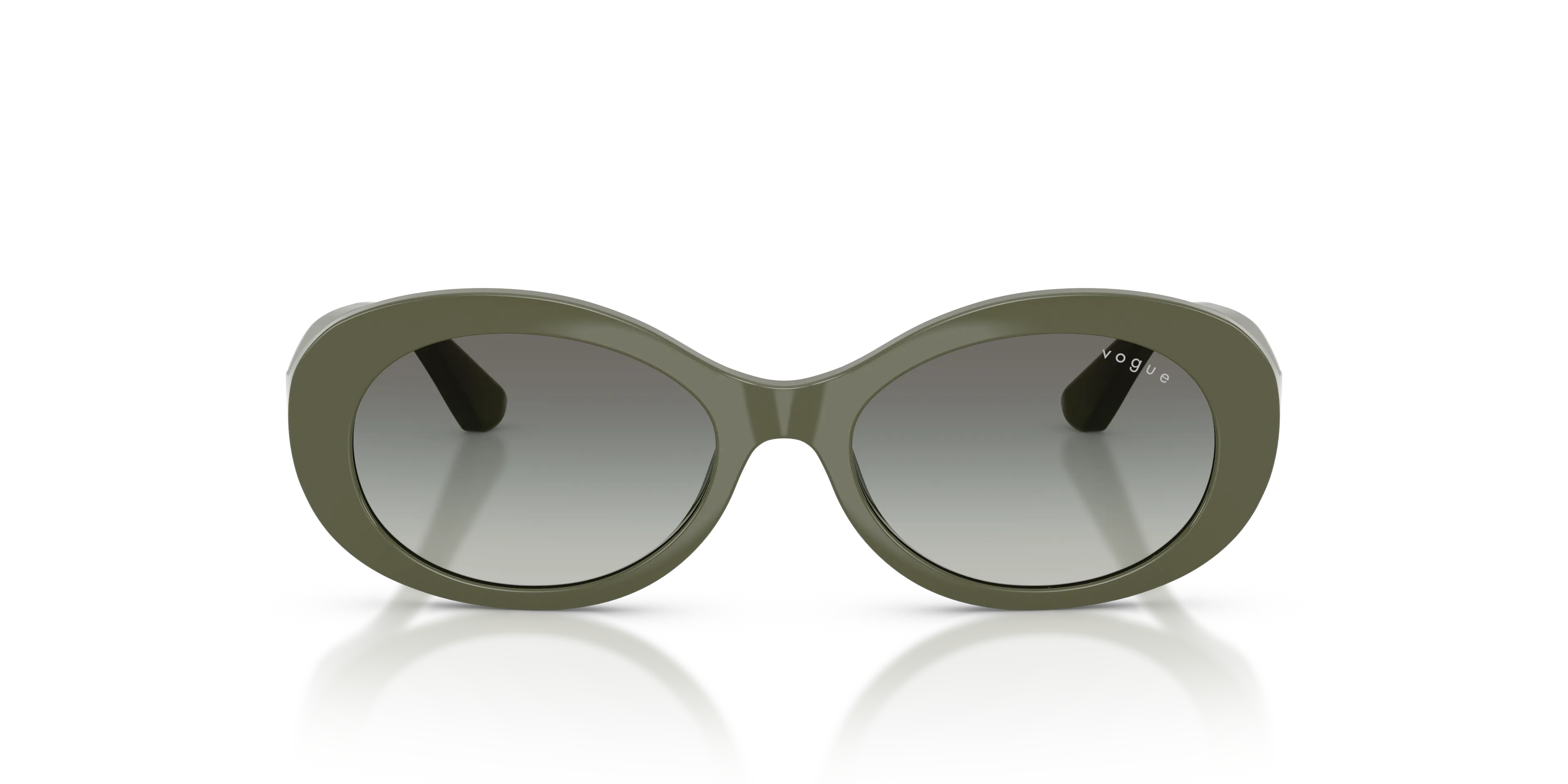 VOGUE EYEWEAR VJ2032 326411 Occhiali da sole bambino Nylon Verde Grigio Rotonda Normale Sfumato - immagine 3