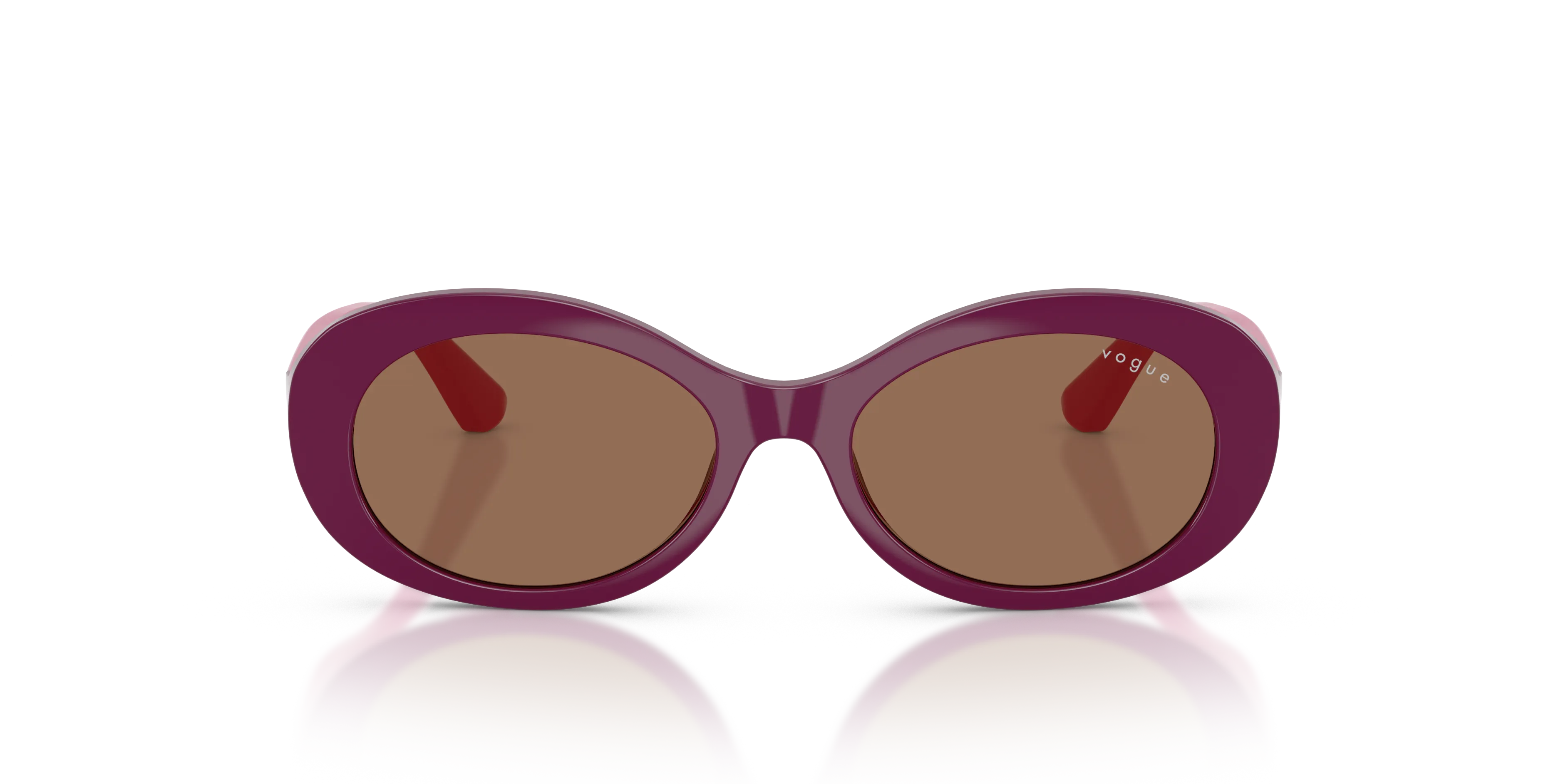 VOGUE EYEWEAR VJ2032 321373 Occhiali da sole bambino Nylon Viola Marrone Rotonda Normale - immagine 3