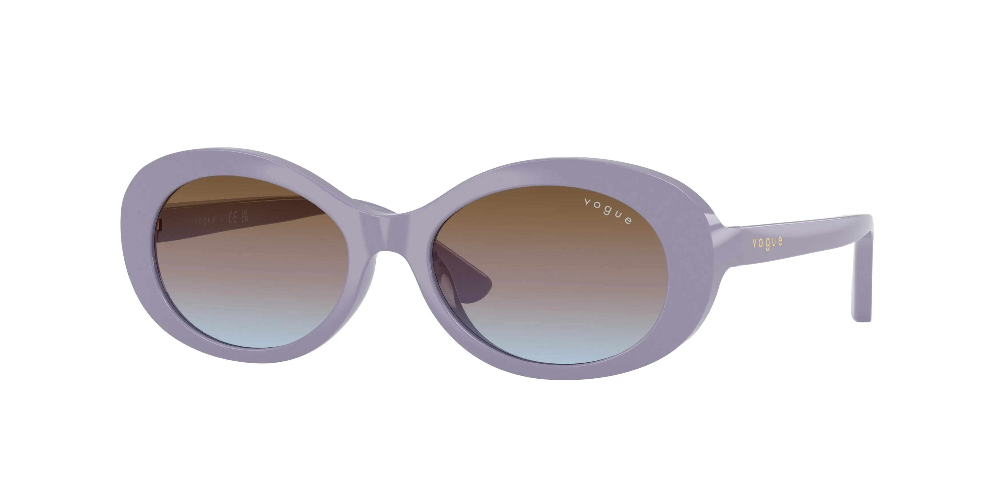 VOGUE EYEWEAR VJ2032 321048 Occhiali da sole bambino Nylon Viola Blu Rotonda Normale Sfumato - immagine 1