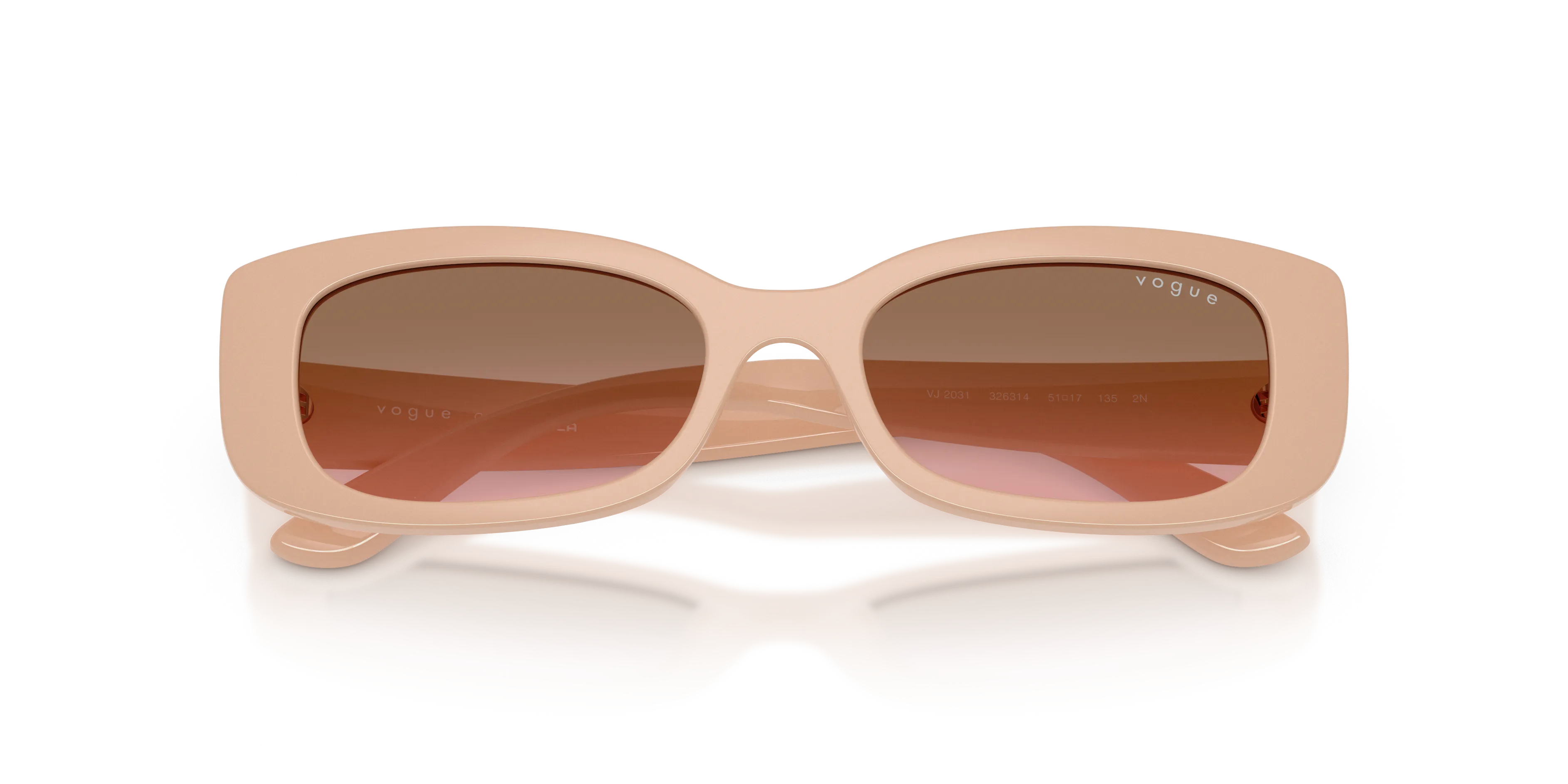 VOGUE EYEWEAR VJ2031 326314 Occhiali da sole bambino Nylon Rosa Rosa Pillow Normale Sfumato - immagine 2