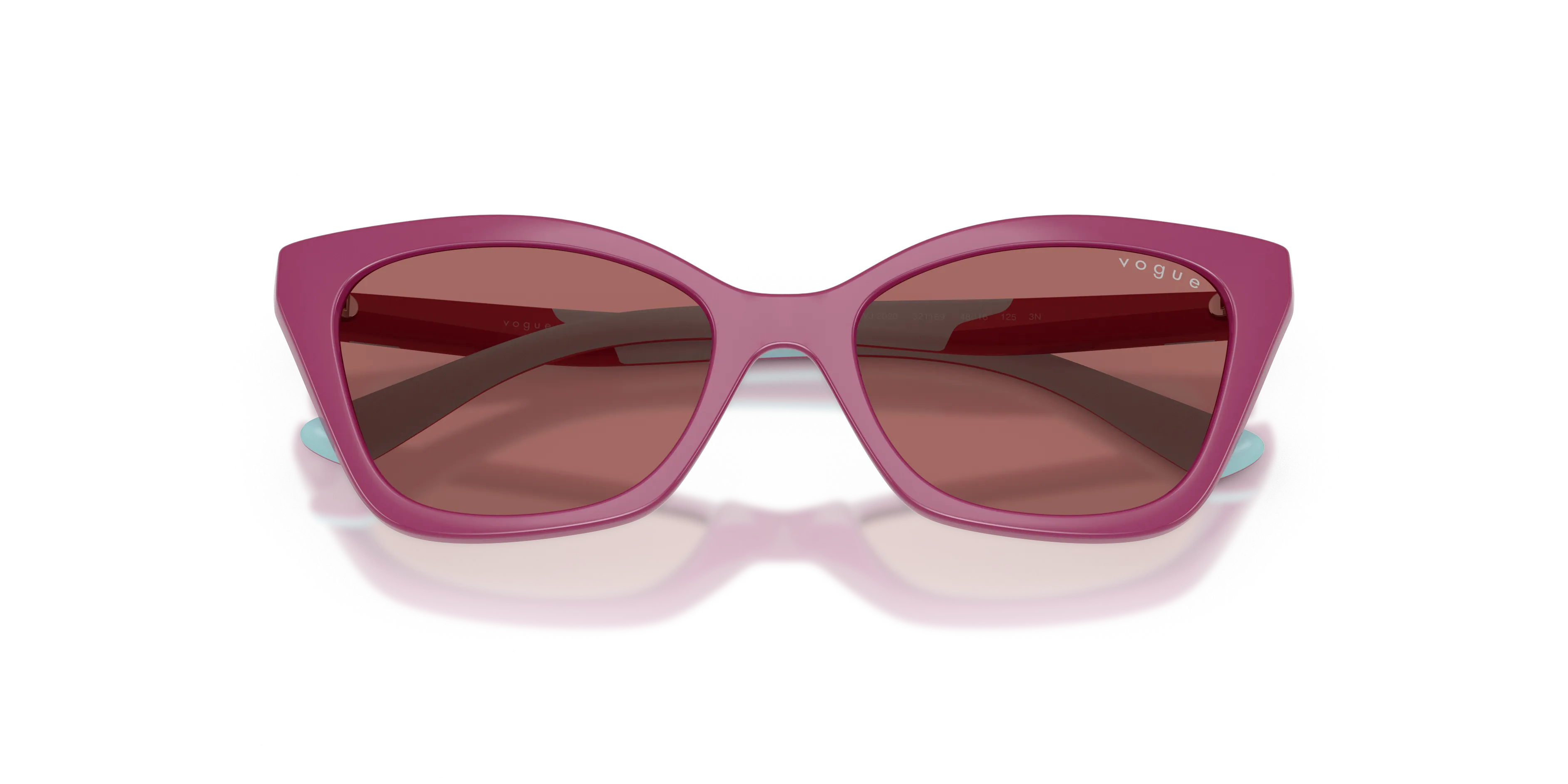 VOGUE EYEWEAR VJ2020 321169 Occhiali da sole bambino Iniettato Viola Viola Cat Eye Normale - immagine 2