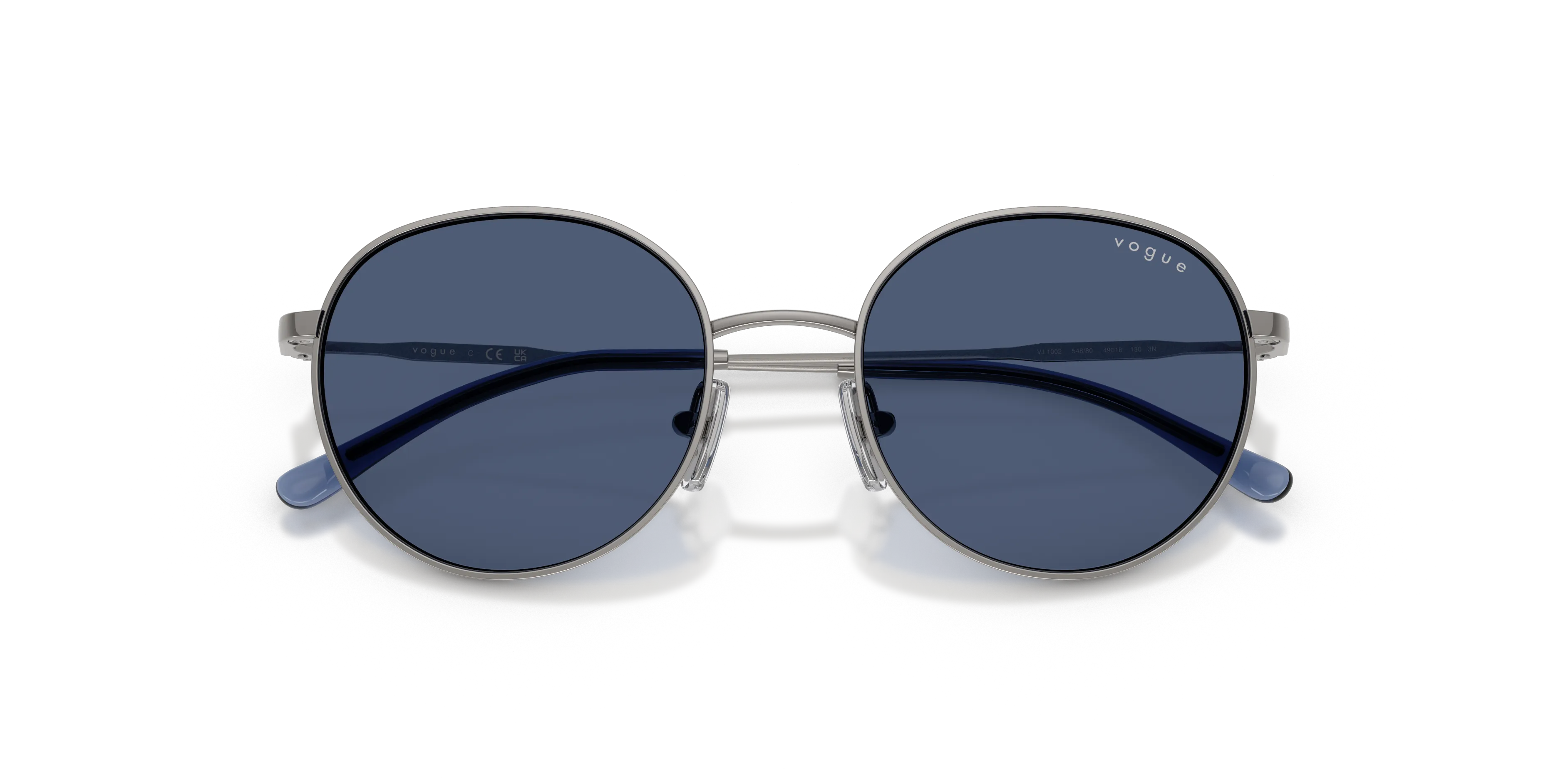 VOGUE EYEWEAR VJ1002 548/80 Occhiali da sole bambino Metallo Grigio Blu Rotonda Normale - immagine 2