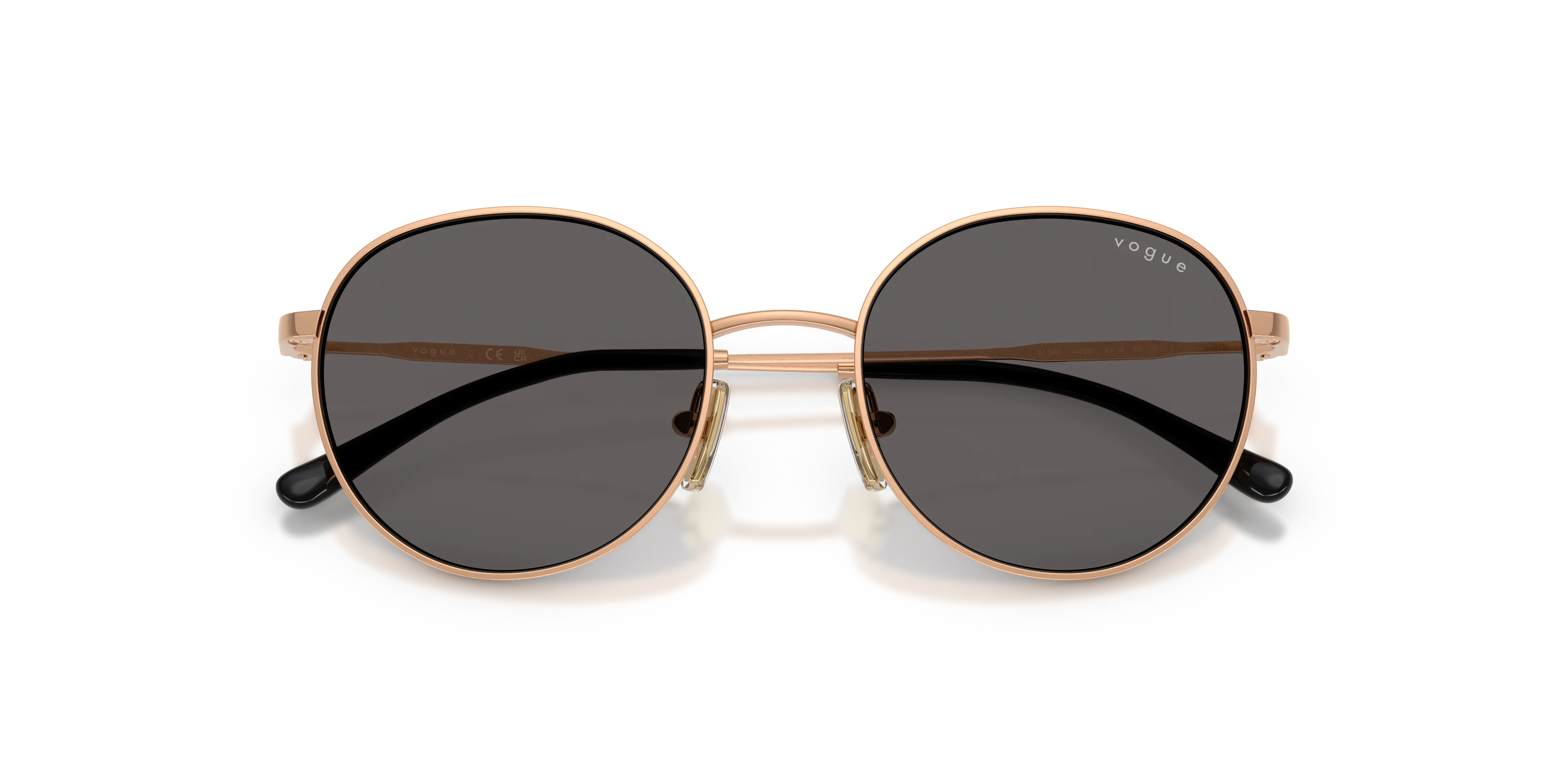 VOGUE EYEWEAR VJ1002 515287 Occhiali da sole bambino Metallo Oro Grigio Rotonda Normale - immagine 2