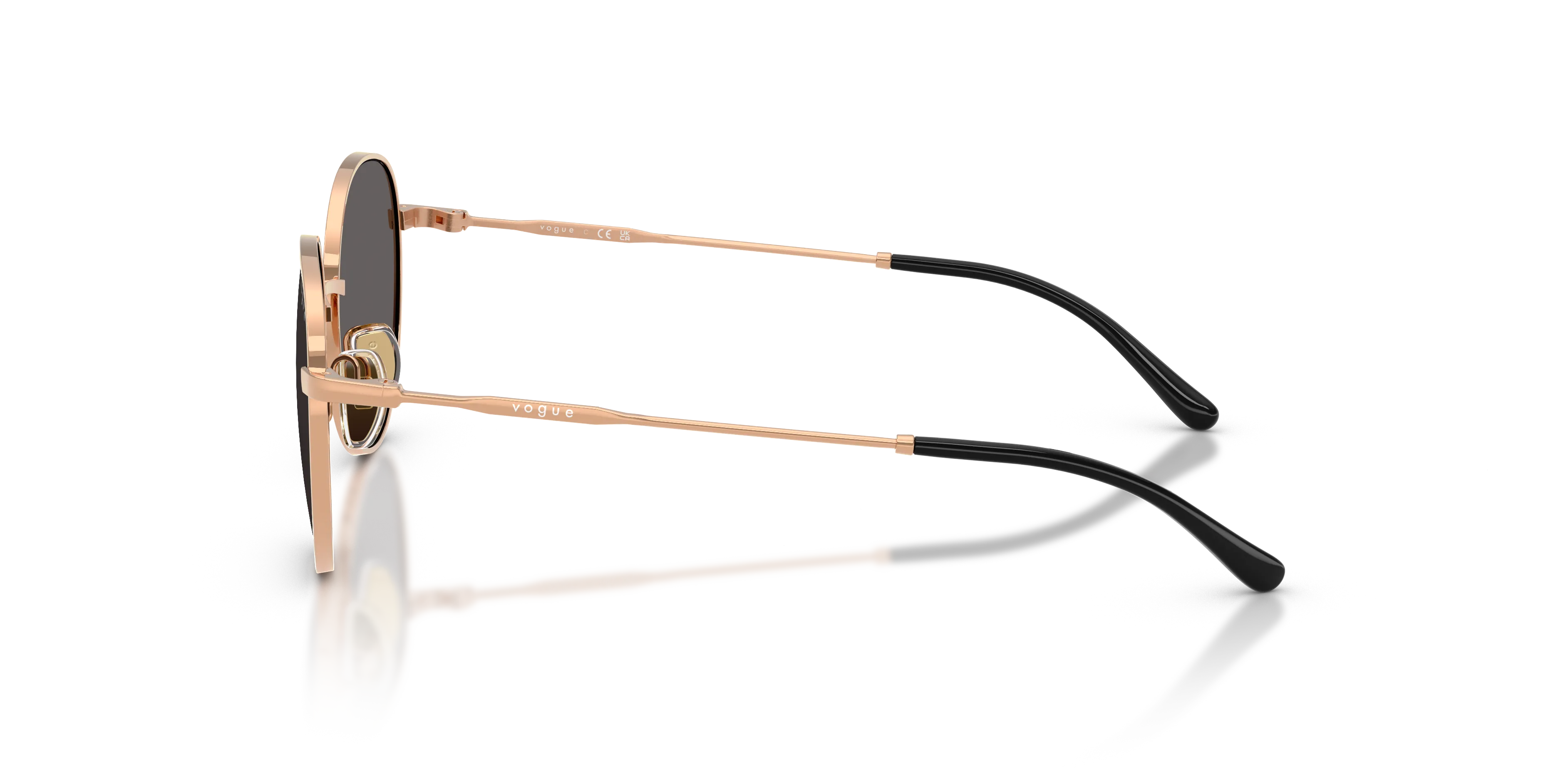 VOGUE EYEWEAR VJ1002 515287 Occhiali da sole bambino Metallo Oro Grigio Rotonda Normale - immagine 4