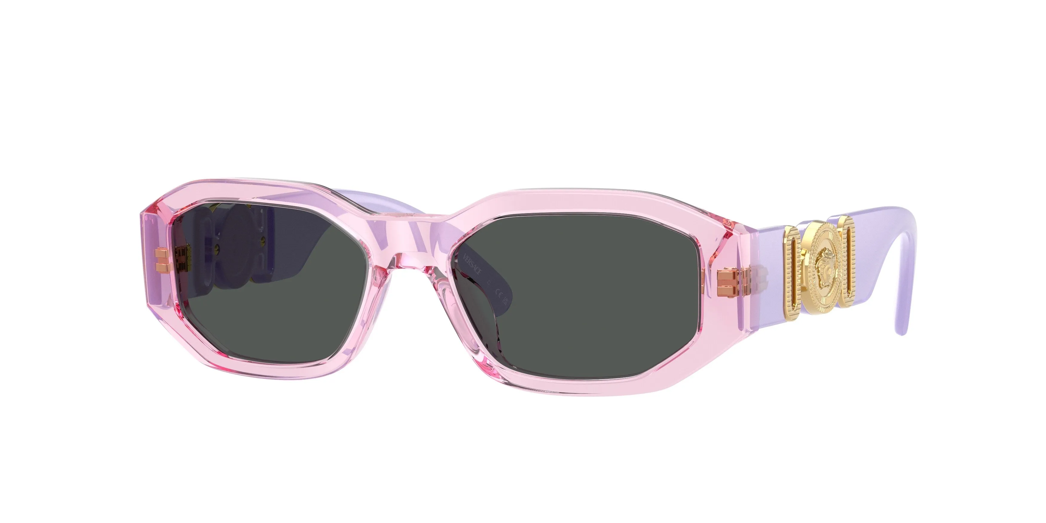 Versace VK4429U 552687 Occhiali da sole Acetato Viola Grigio Geometrica Normale - immagine 1