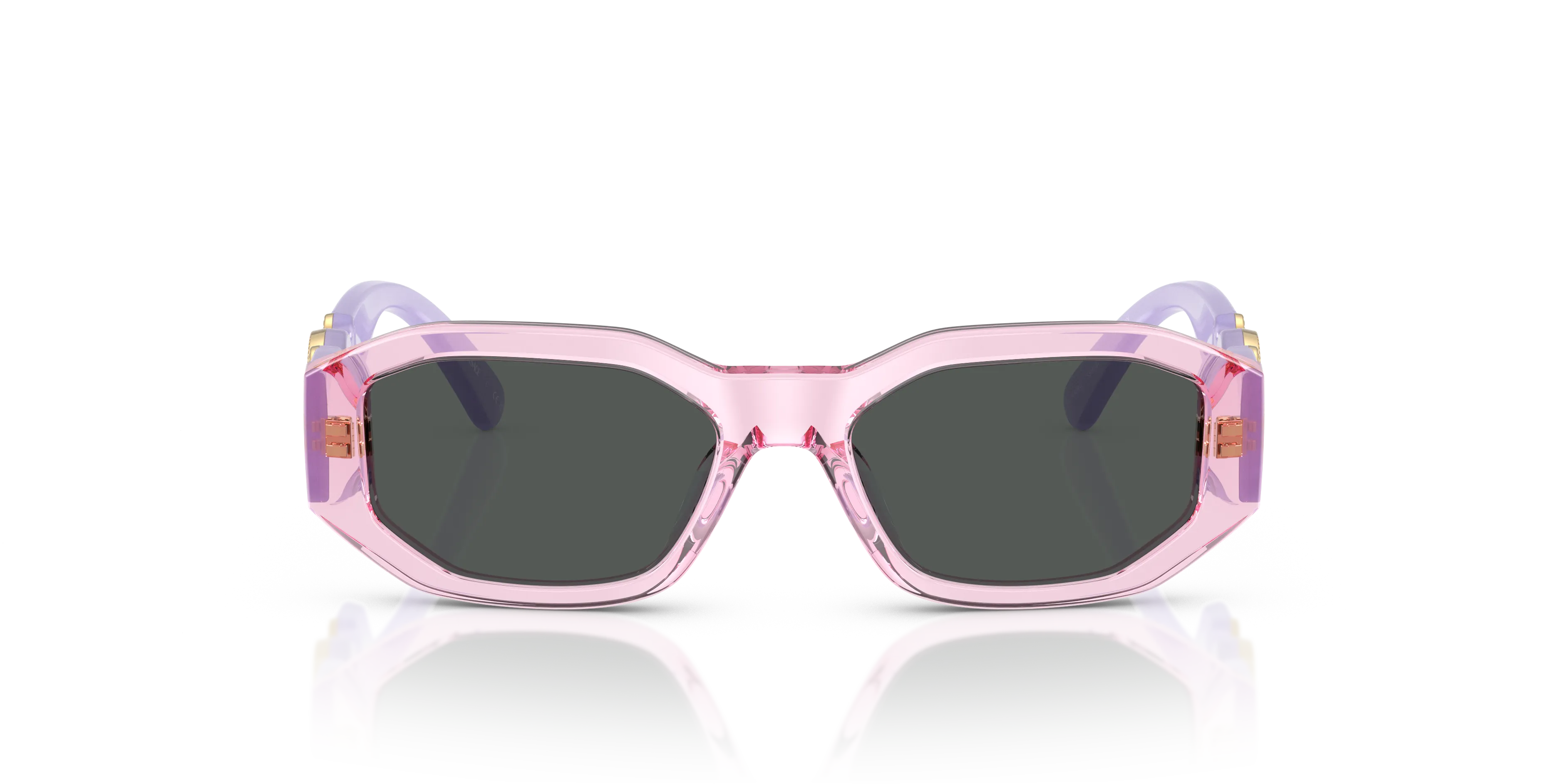 Versace VK4429U 552687 Occhiali da sole Acetato Viola Grigio Geometrica Normale - immagine 3