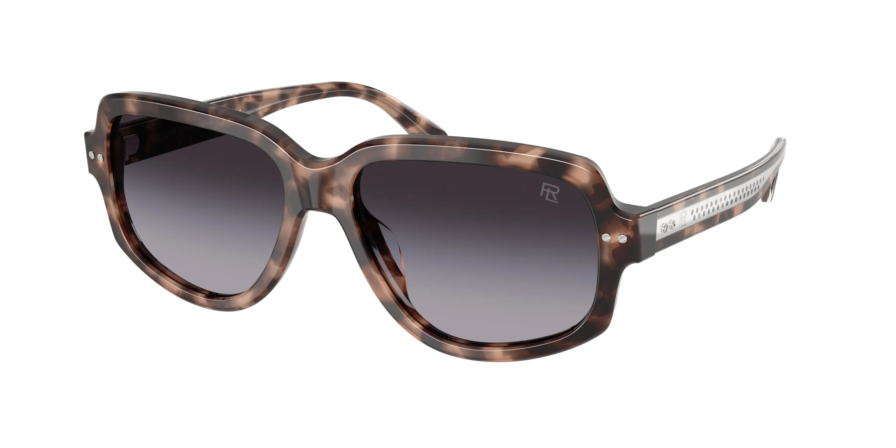 Ralph Lauren RL8238U 63078G Occhiali da sole Acetato Tartaruga Grigio Geometrica Normale Sfumato - immagine 1