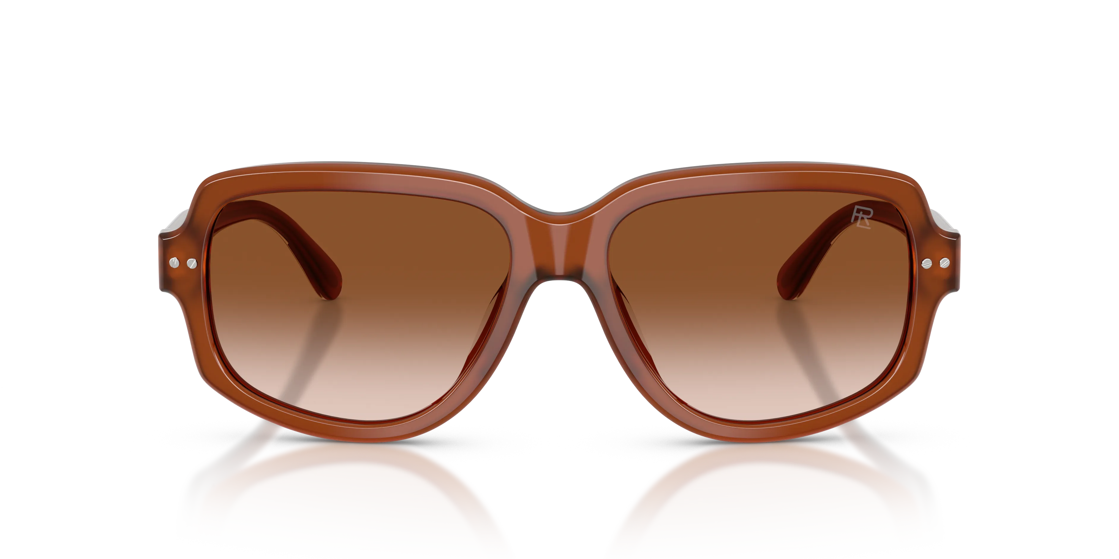 Ralph Lauren RL8238U 630613 Occhiali da sole Acetato Marrone Marrone Geometrica Normale Sfumato - immagine 3