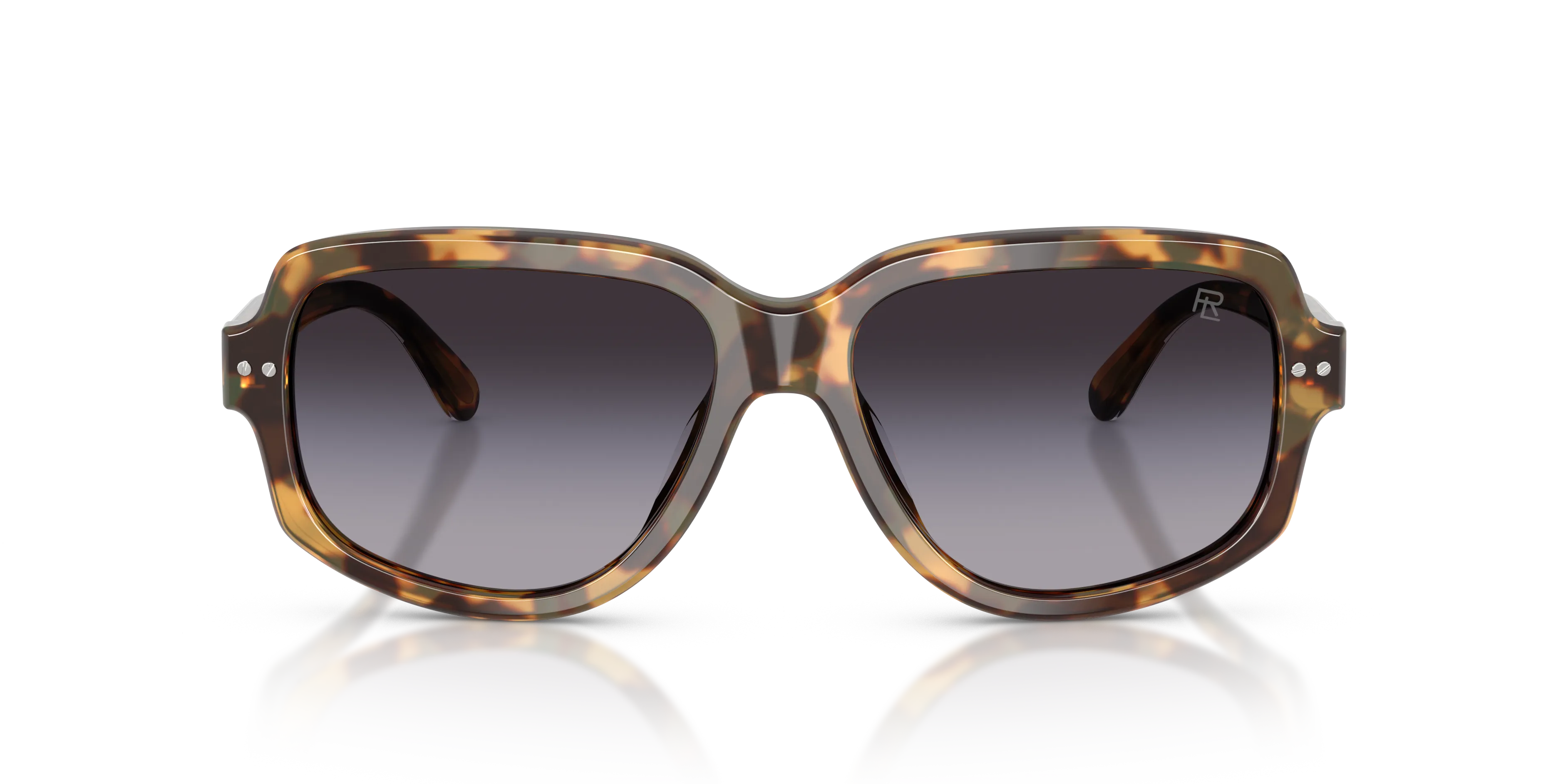 Ralph Lauren RL8238U 61788G Occhiali da sole Acetato Marrone Grigio Geometrica Normale Sfumato - immagine 3