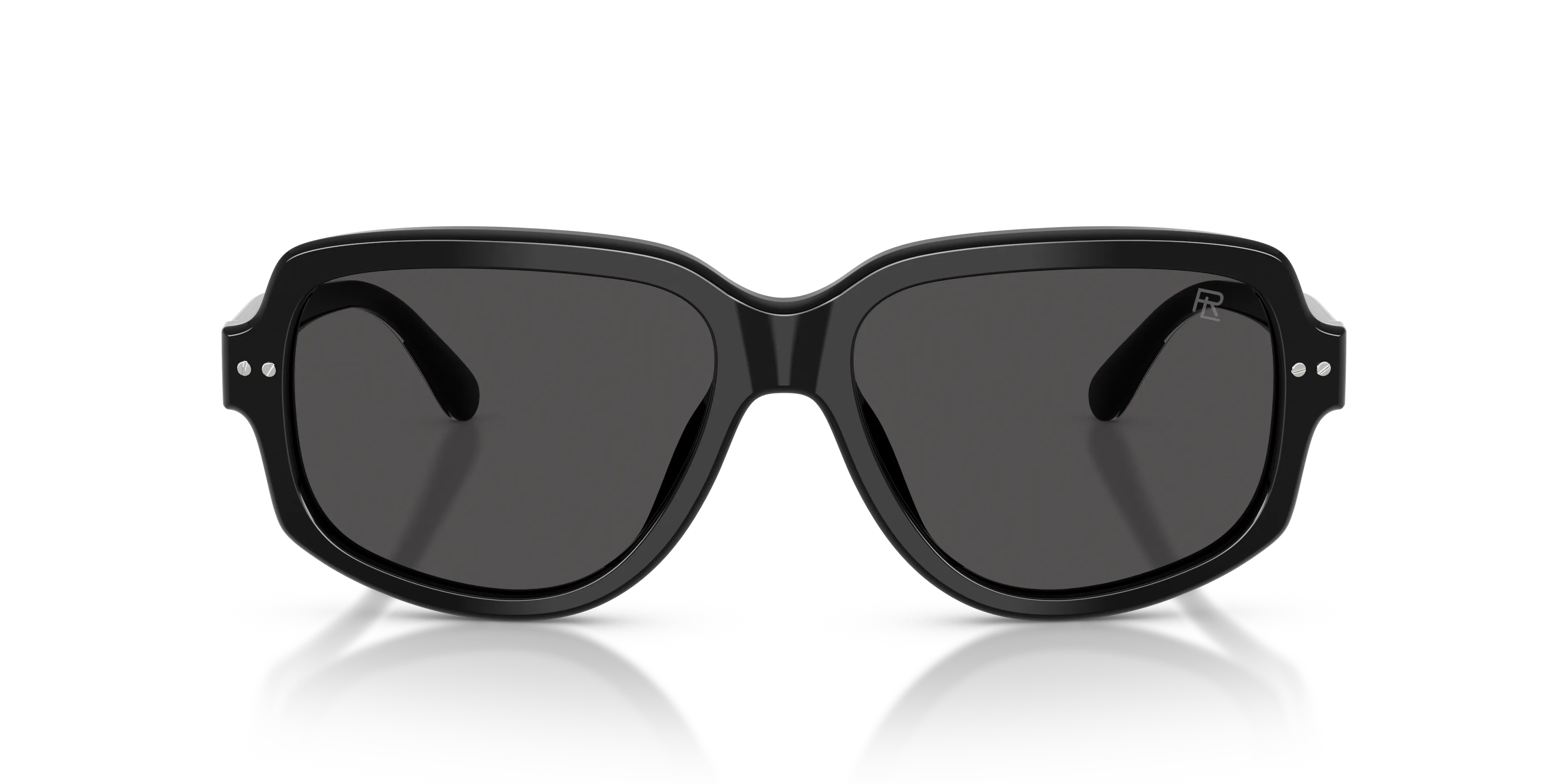 Ralph Lauren RL8238U 500187 Occhiali da sole Acetato Nero Grigio Geometrica Normale Sfumato - immagine 3
