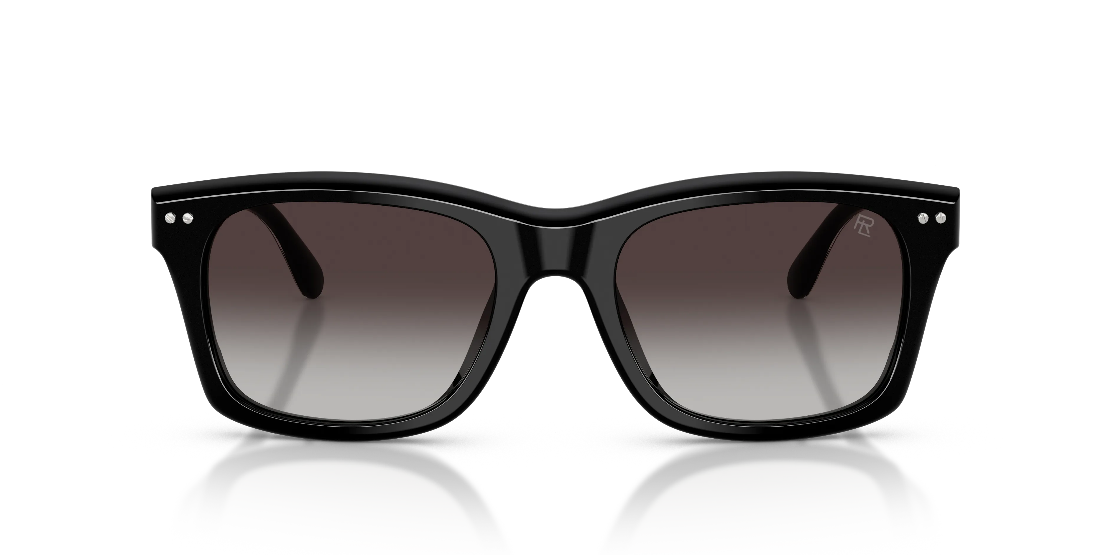 Ralph Lauren RL8237U 50018G Occhiali da sole Acetato Nero Grigio Squadrata Normale Sfumato - immagine 3