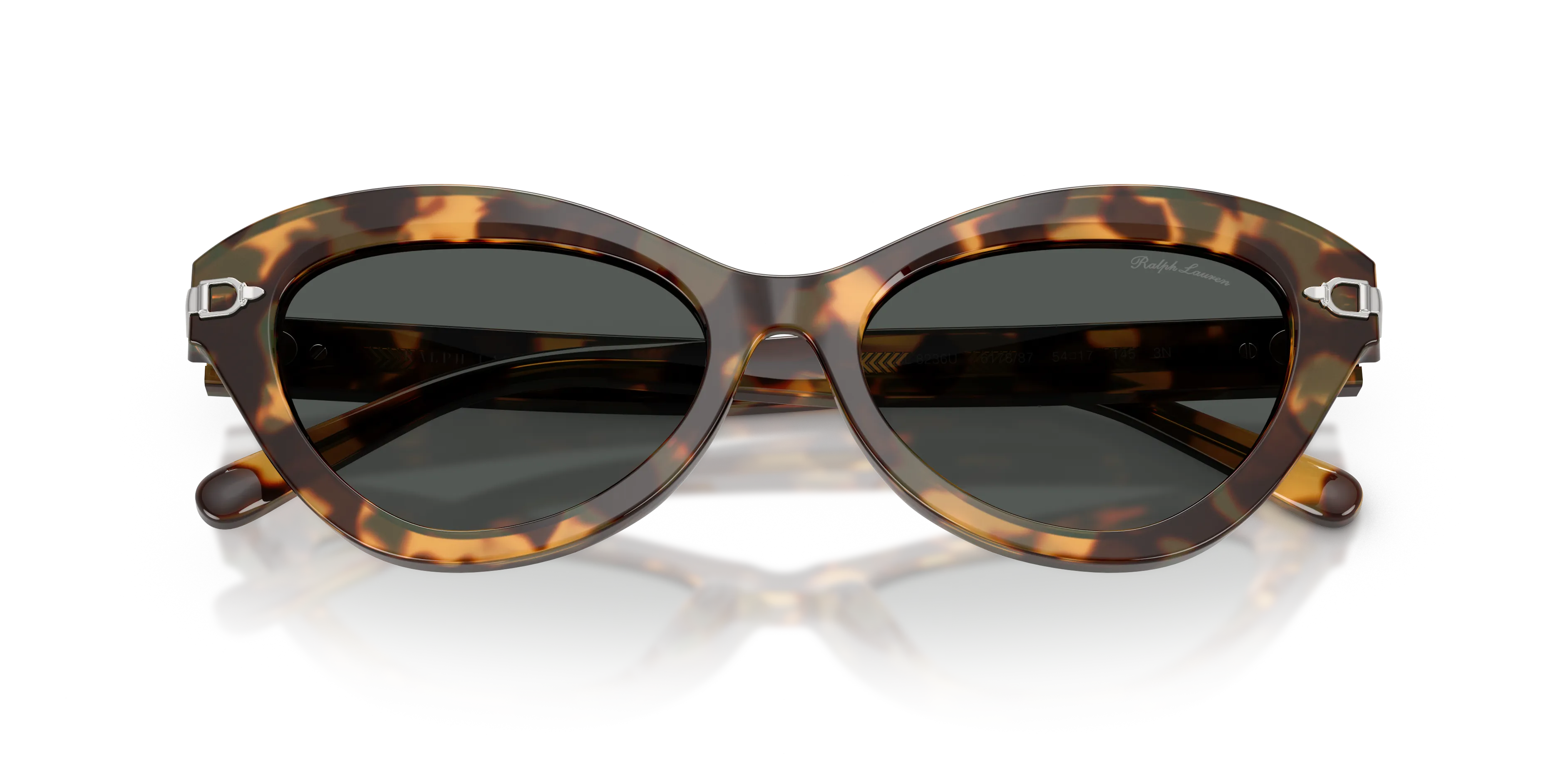 Ralph Lauren RL8236U 617887 Occhiali da sole Acetato Marrone Grigio Cat Eye Normale - immagine 2