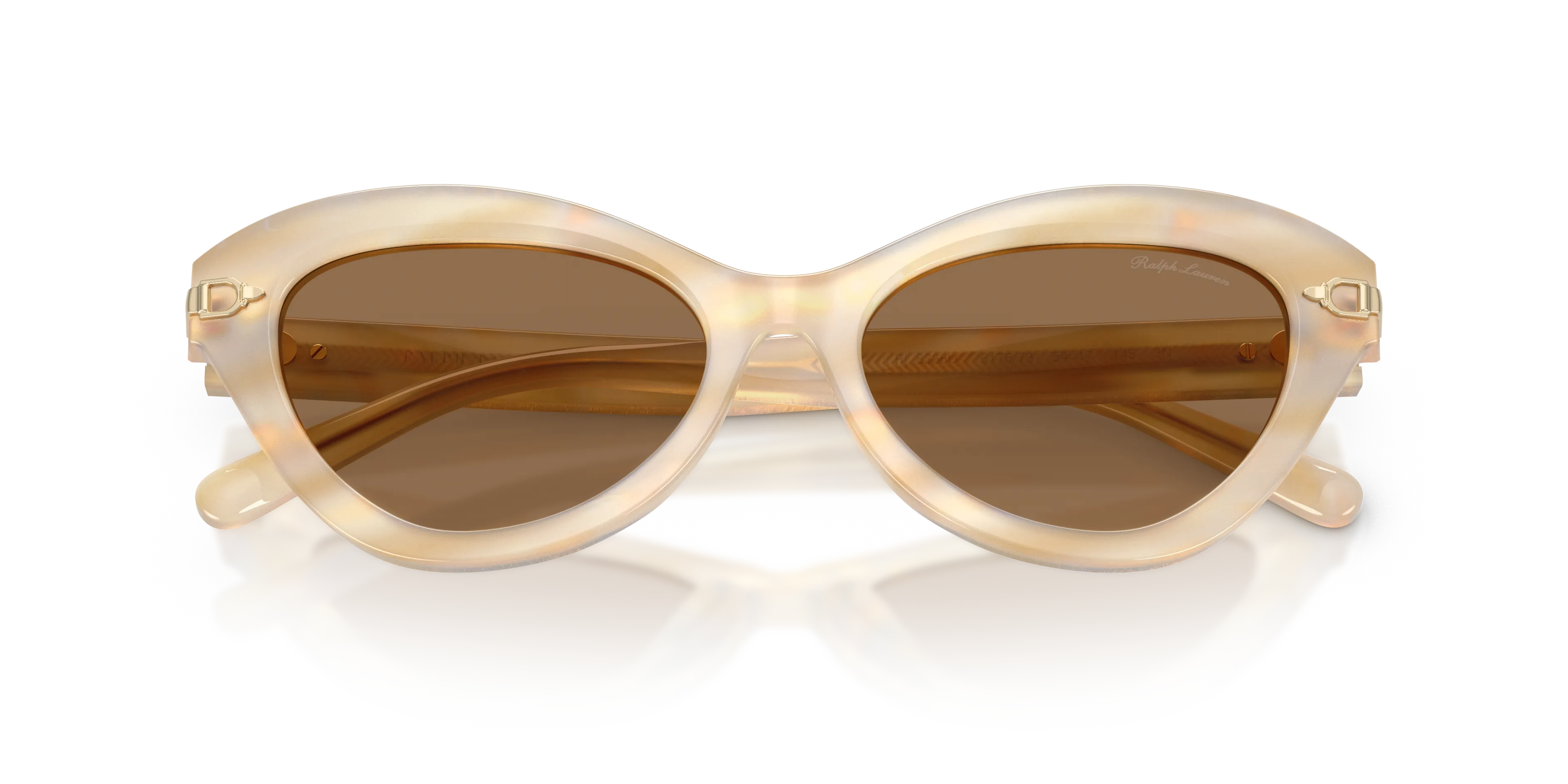 Ralph Lauren RL8236U 617673 Occhiali da sole Acetato Marrone Marrone Cat Eye Normale - immagine 2