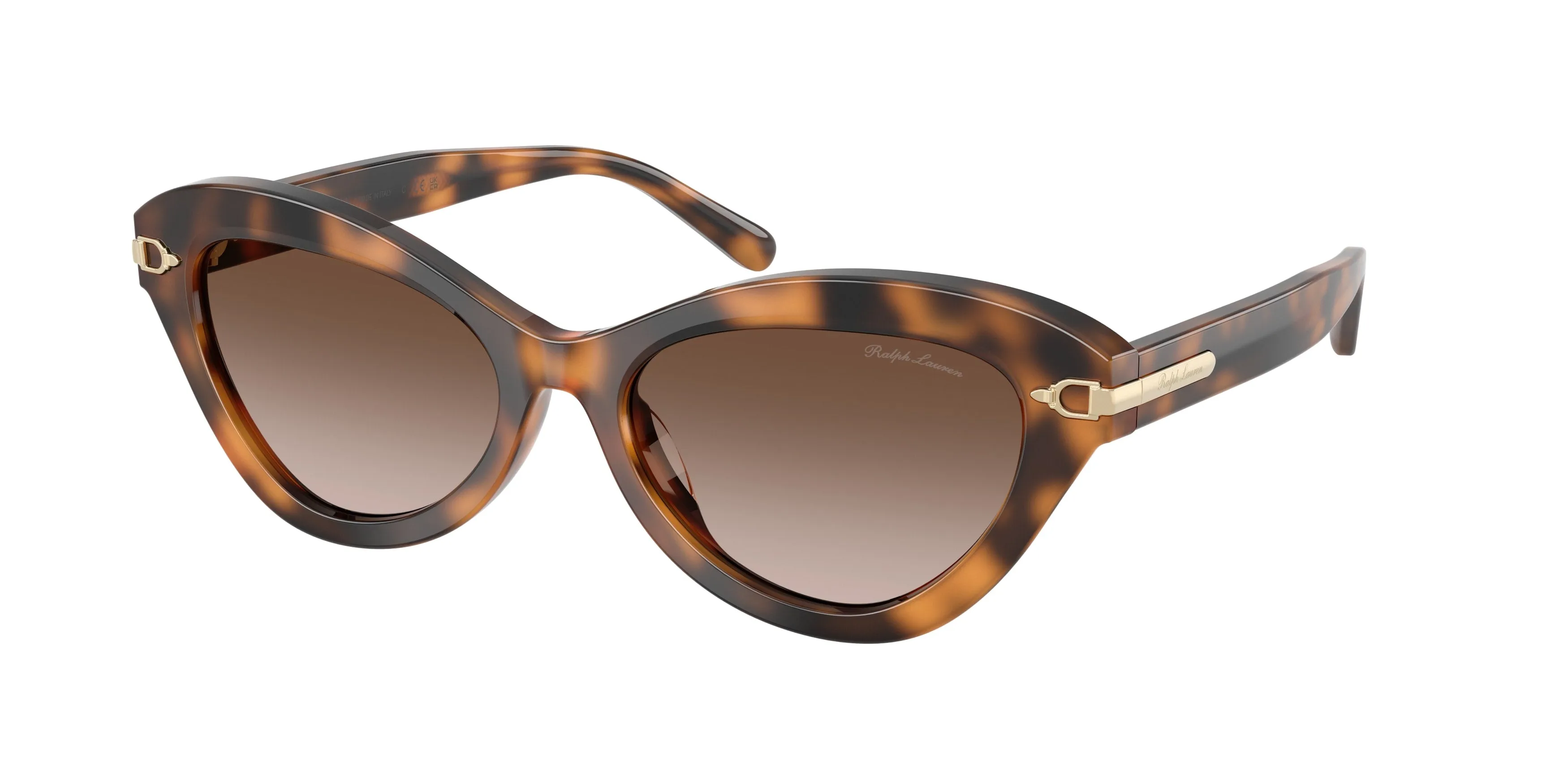 Ralph Lauren RL8236U 608913 Occhiali da sole Acetato Tartaruga Marrone Cat Eye Normale Sfumato - immagine 1