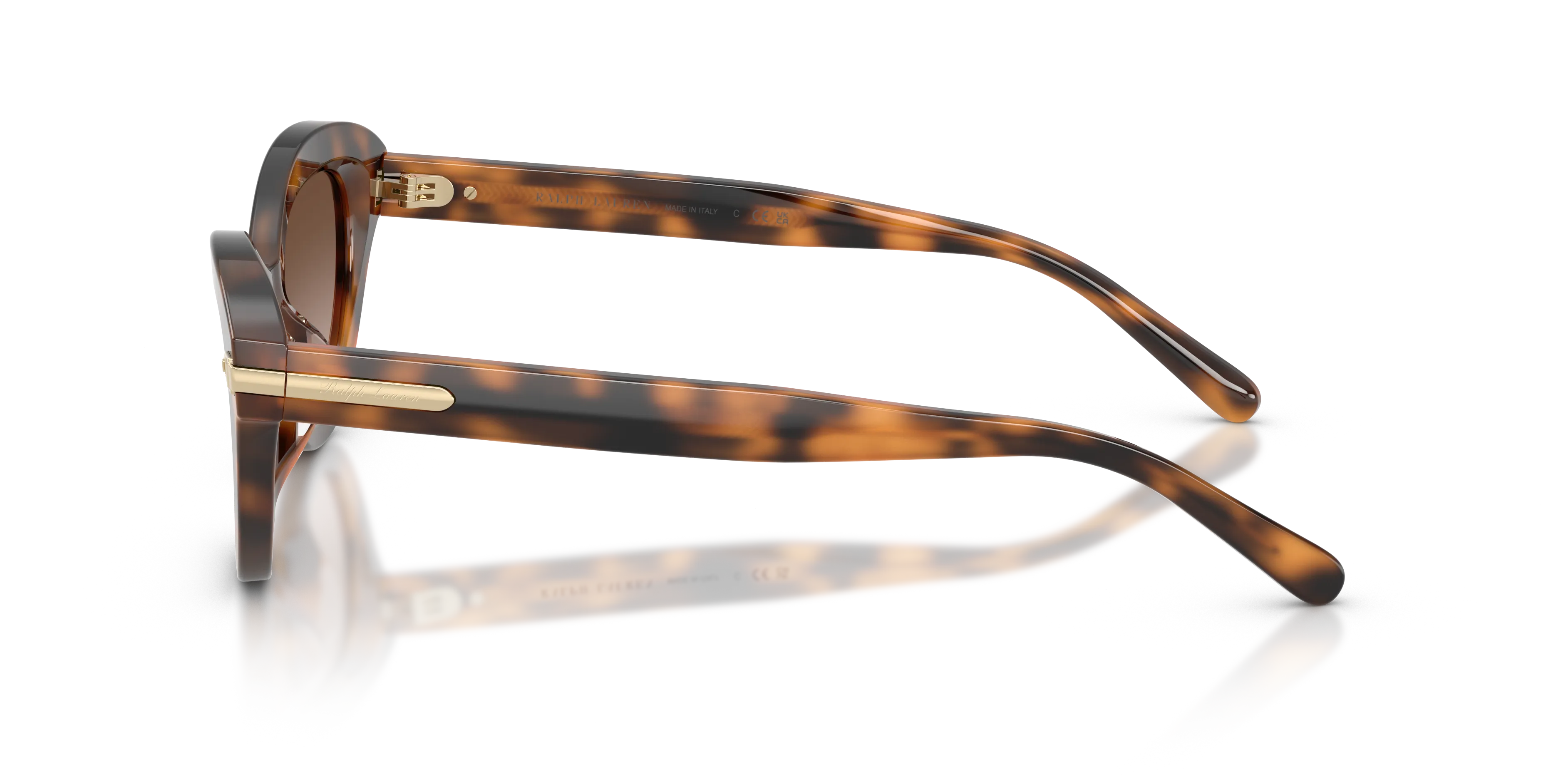 Ralph Lauren RL8236U 608913 Occhiali da sole Acetato Tartaruga Marrone Cat Eye Normale Sfumato - immagine 4