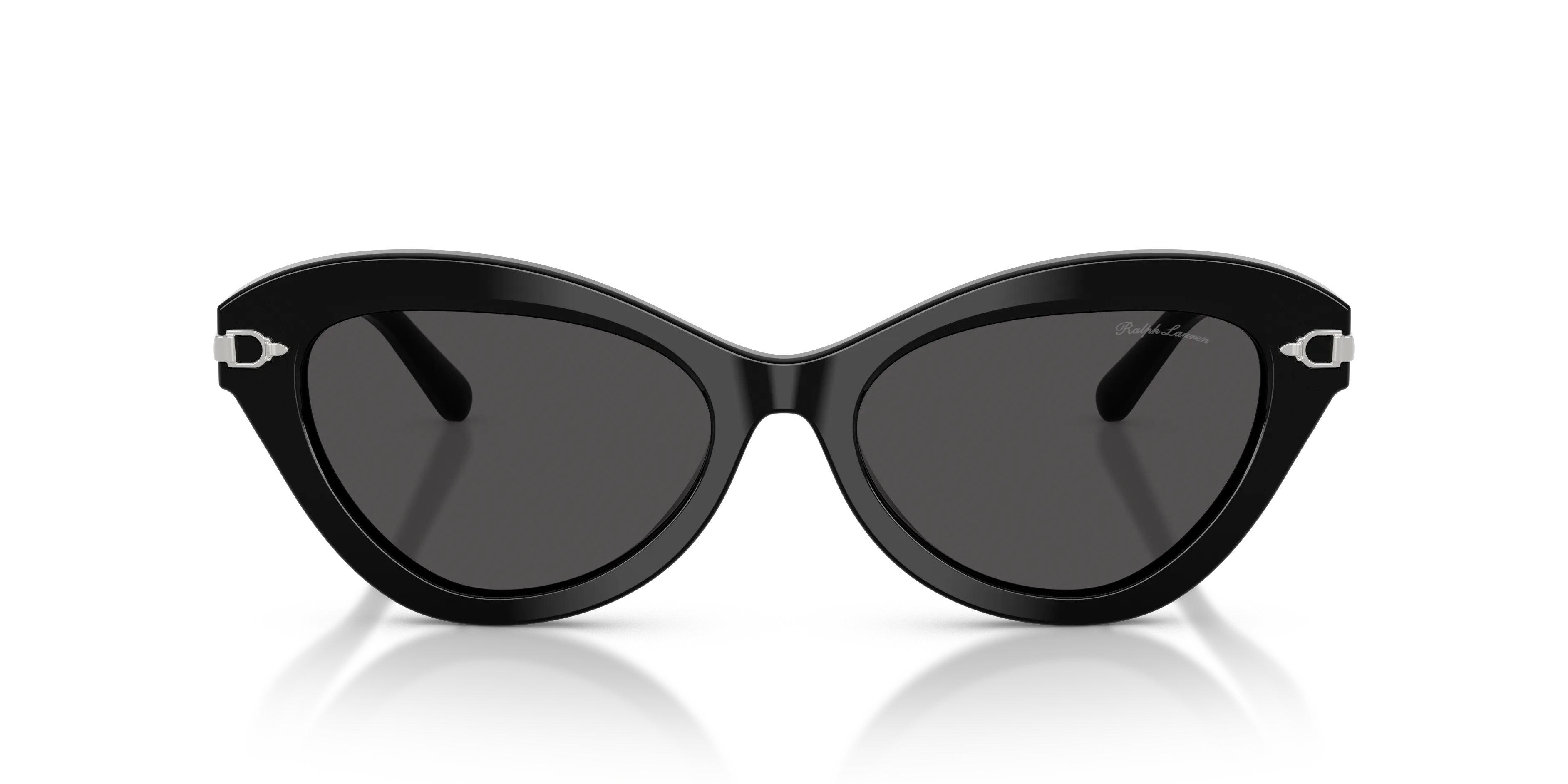 Ralph Lauren RL8236U 500187 Occhiali da sole Acetato Nero Grigio Cat Eye Normale - immagine 3