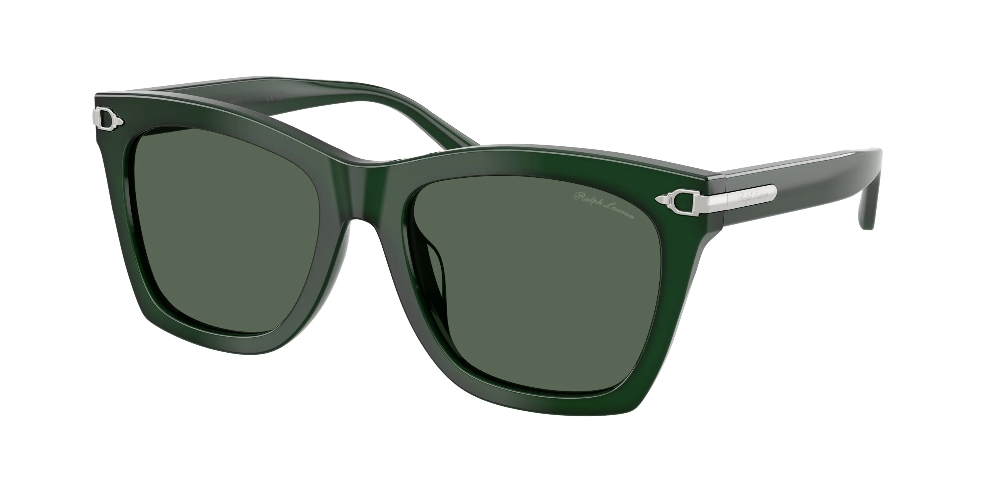 Ralph Lauren RL8235U 630471 Occhiali da sole Acetato Verde Verde Squadrata Normale - immagine 1