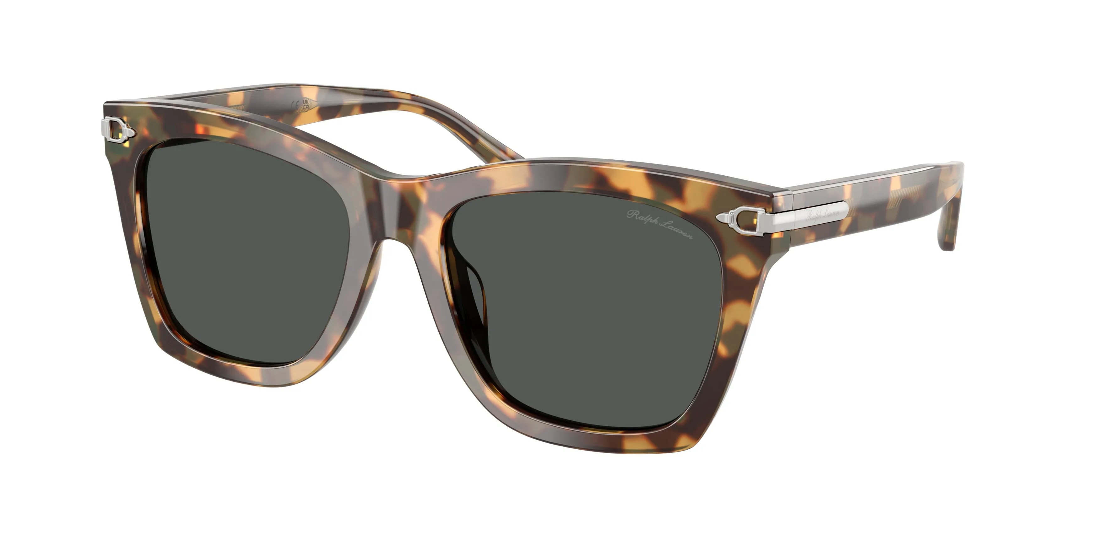 Ralph Lauren RL8235U 617887 Occhiali da sole Acetato Marrone Grigio Squadrata Normale - immagine 1