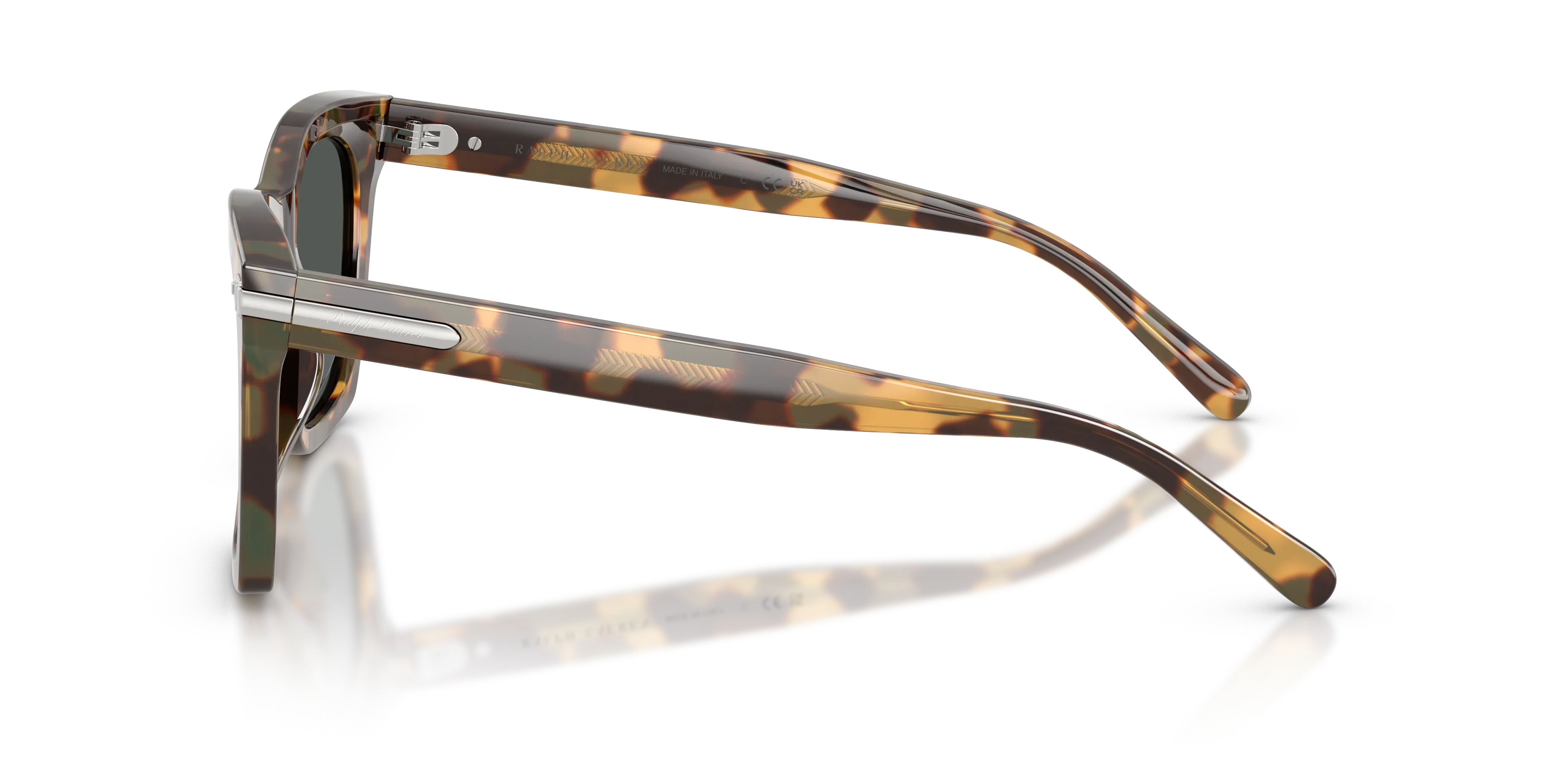 Ralph Lauren RL8235U 617887 Occhiali da sole Acetato Marrone Grigio Squadrata Normale - immagine 4