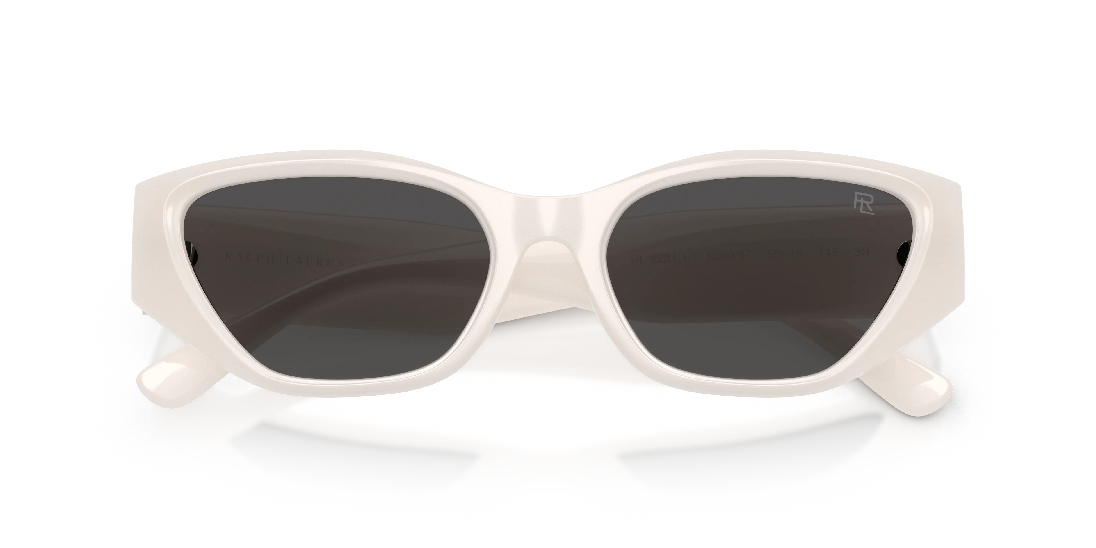 Ralph Lauren RL8231U 630987 Occhiali da sole Iniettato Bianco Grigio Squadrata Normale - immagine 2