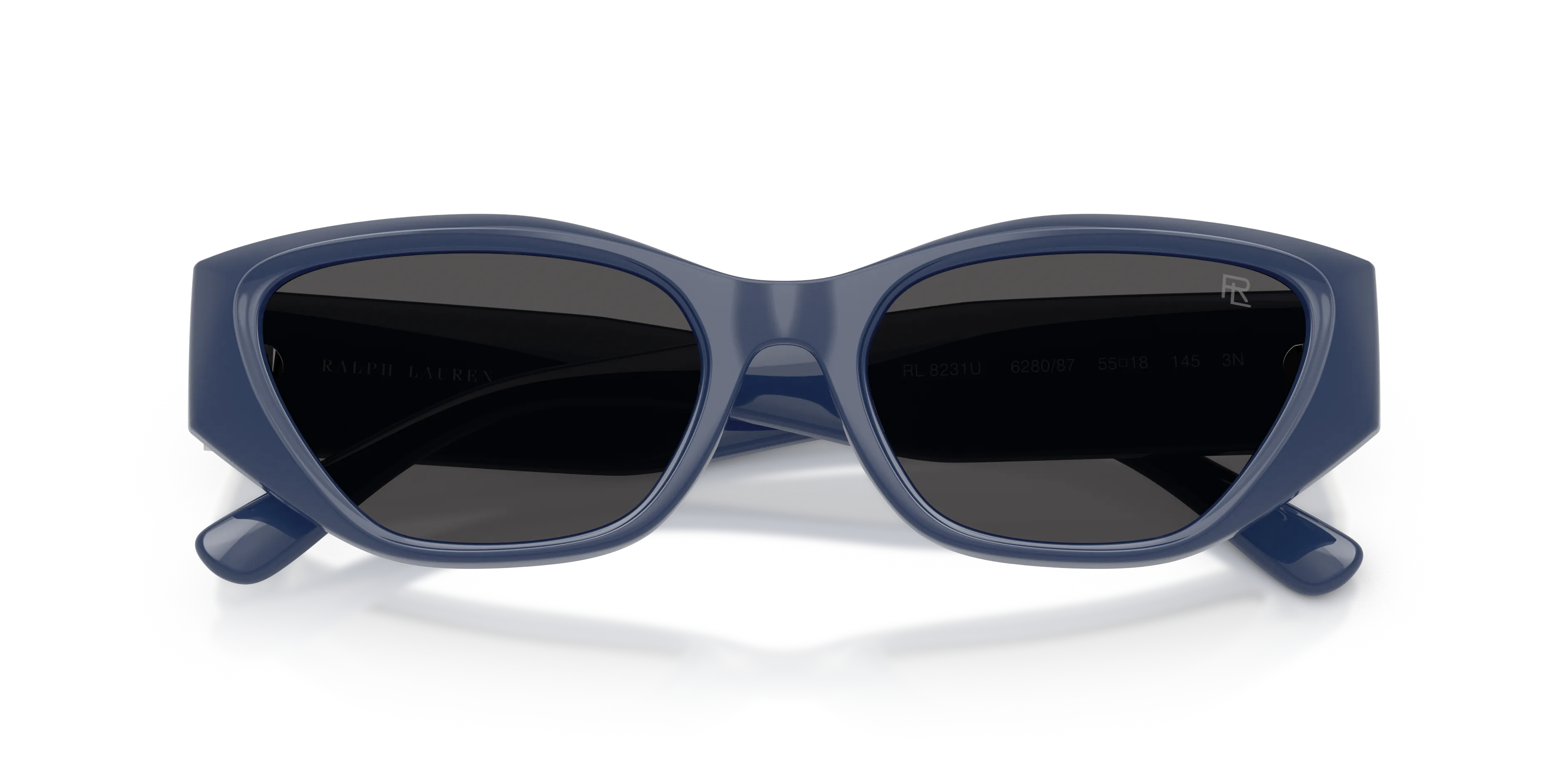 Ralph Lauren RL8231U 628087 Occhiali da sole Iniettato Blu Grigio Squadrata Normale - immagine 2