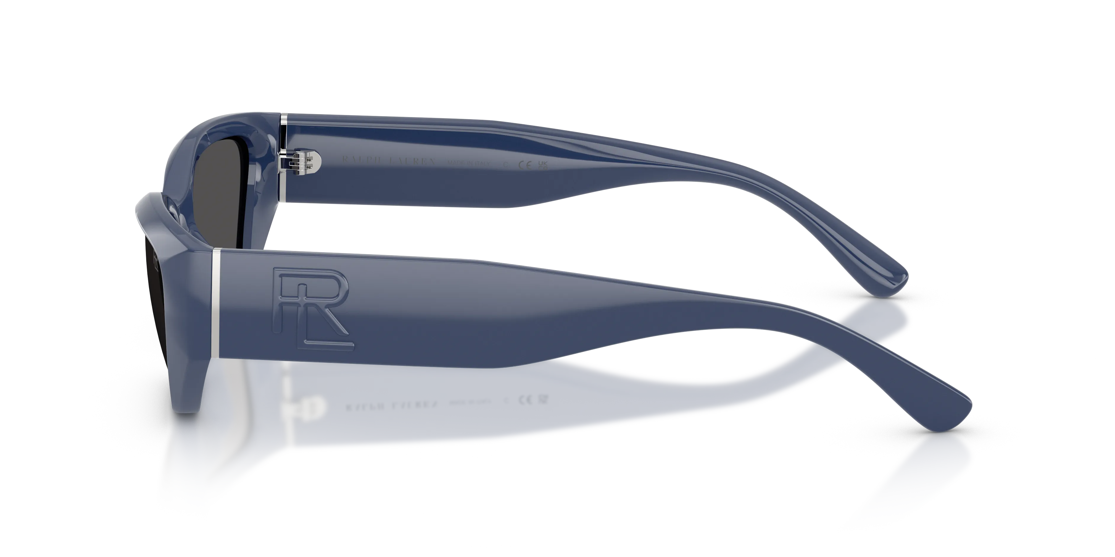 Ralph Lauren RL8231U 628087 Occhiali da sole Iniettato Blu Grigio Squadrata Normale - immagine 4