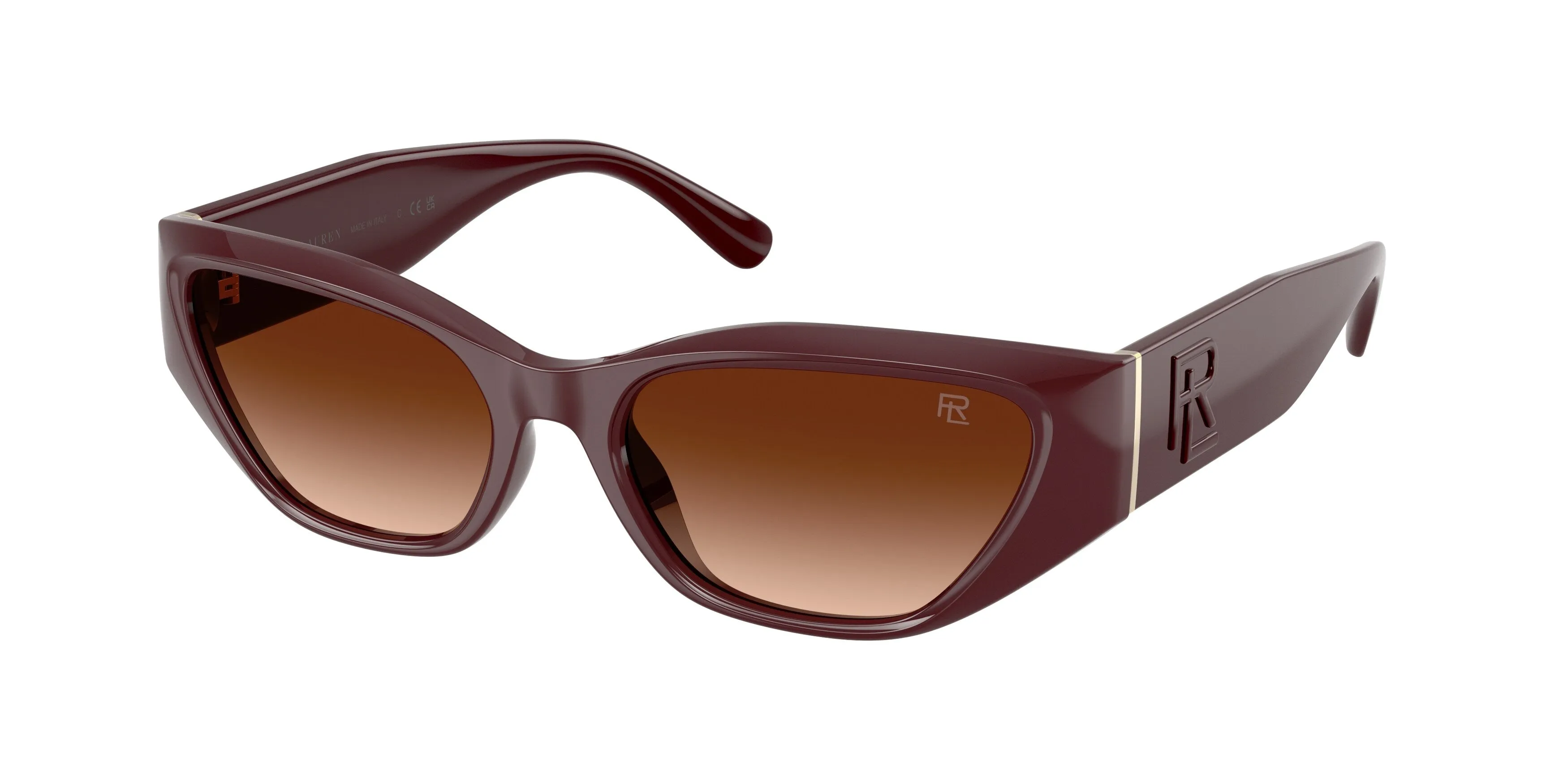 Ralph Lauren RL8231U 551674 Occhiali da sole Iniettato Rosso Marrone Squadrata Normale Sfumato - immagine 1